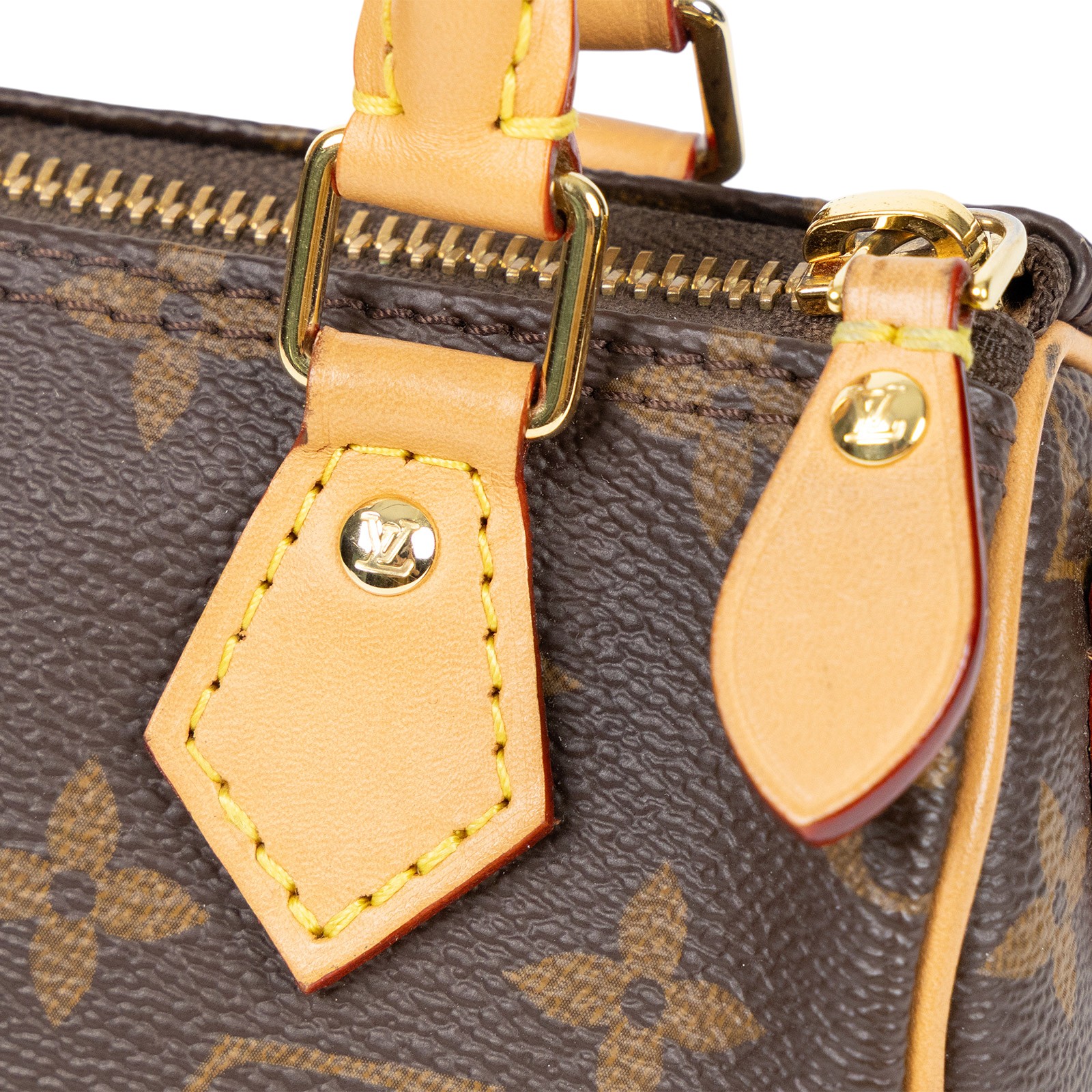 路易威登 LOUIS VUITTON Nano Speedy 原花 手提 肩背包 M81085 原花NANO SPEEDY 原廠盒子/防塵袋/購買證明/背帶