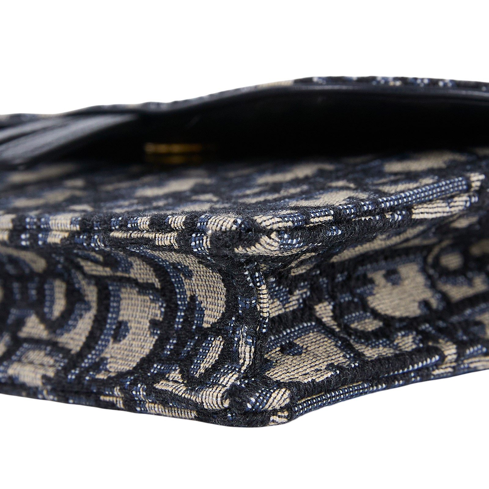 迪奧 CHRISTIAN DIOR Saddle 馬鞍 腰包 S5619CTZQ 藍緹花SADDLE腰包 原廠盒子/防塵袋/背帶