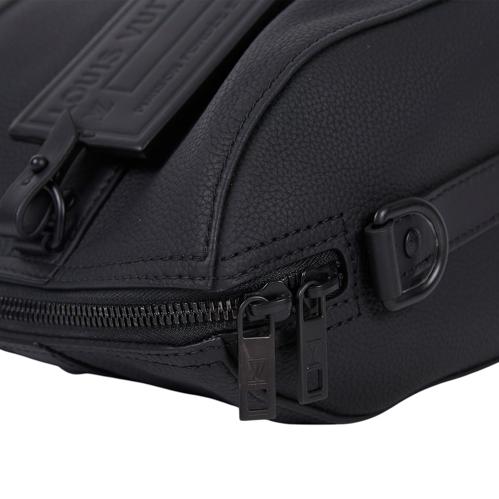 路易威登 LOUIS VUITTON City Keepall 肩背 波士頓包 黑色 M59255 晶片款  原廠盒子/防塵袋/背帶/吊牌