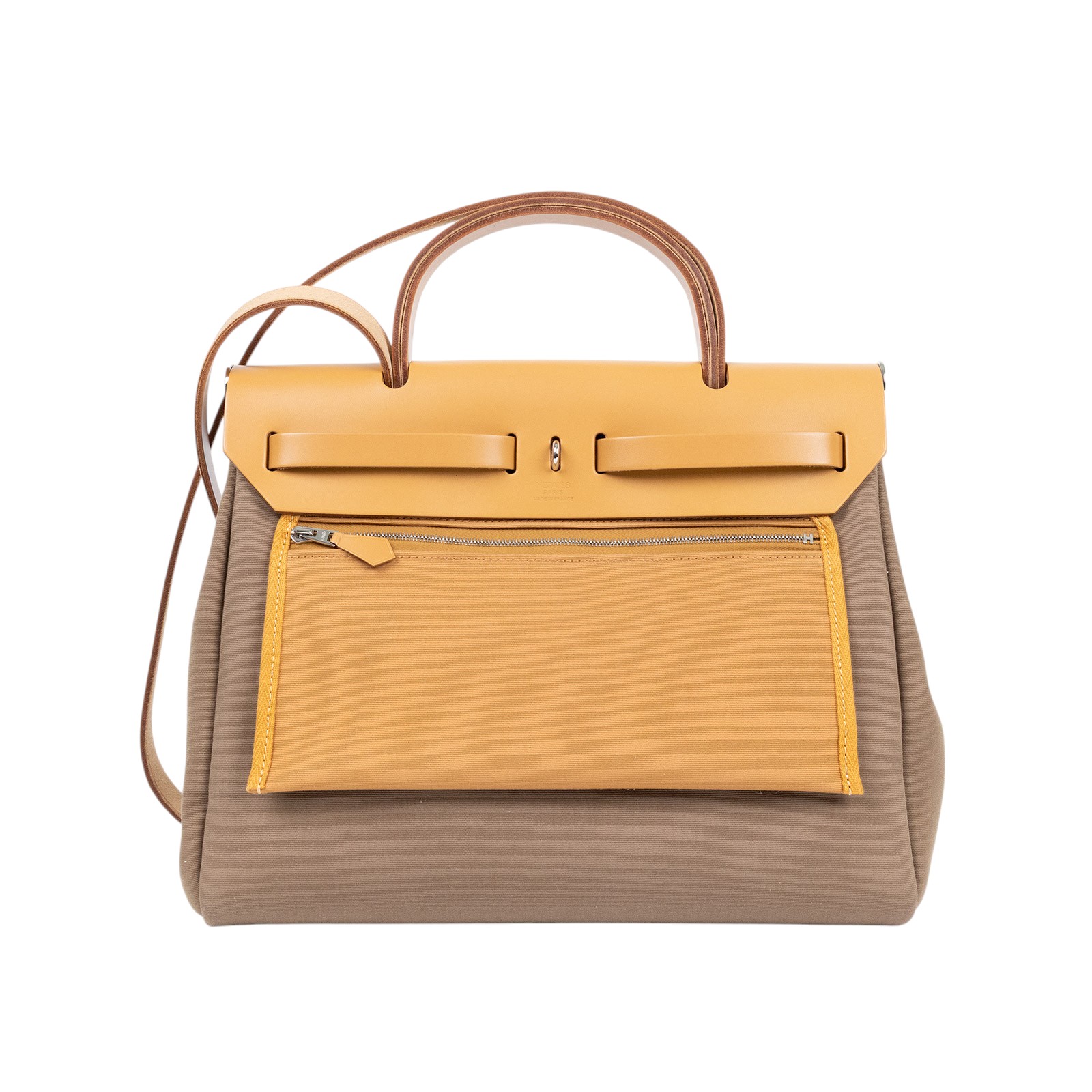愛馬仕 Hermès Herbag Zip 31 HER31 U MN 006 KD U刻 咖HERBAG31 原廠盒子/防塵袋x2/內袋/鎖組
