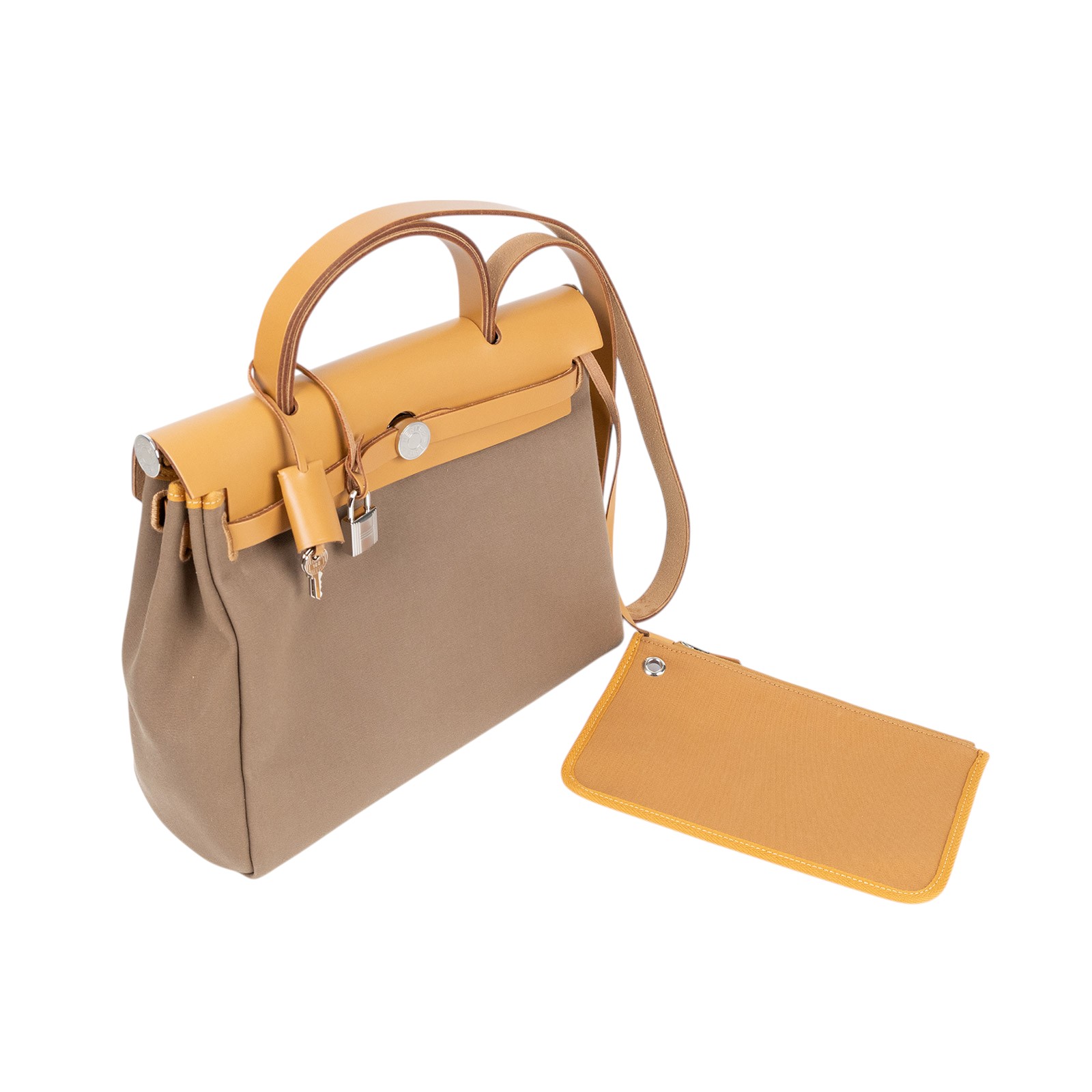 愛馬仕 Hermès Herbag Zip 31 HER31 U MN 006 KD U刻 咖HERBAG31 原廠盒子/防塵袋x2/內袋/鎖組