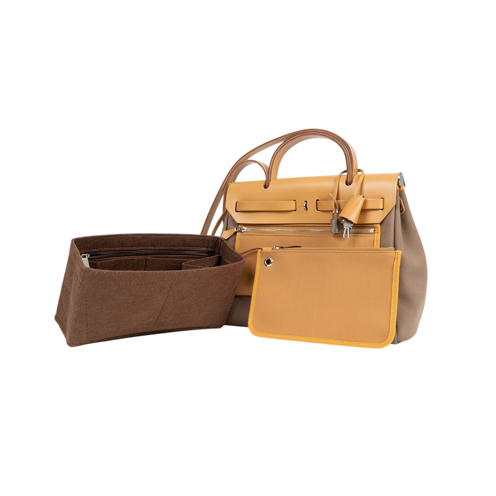 愛馬仕 Hermès Herbag Zip 31 HER31 U MN 006 KD U刻 咖HERBAG31 原廠盒子/防塵袋x2/內袋/鎖組
