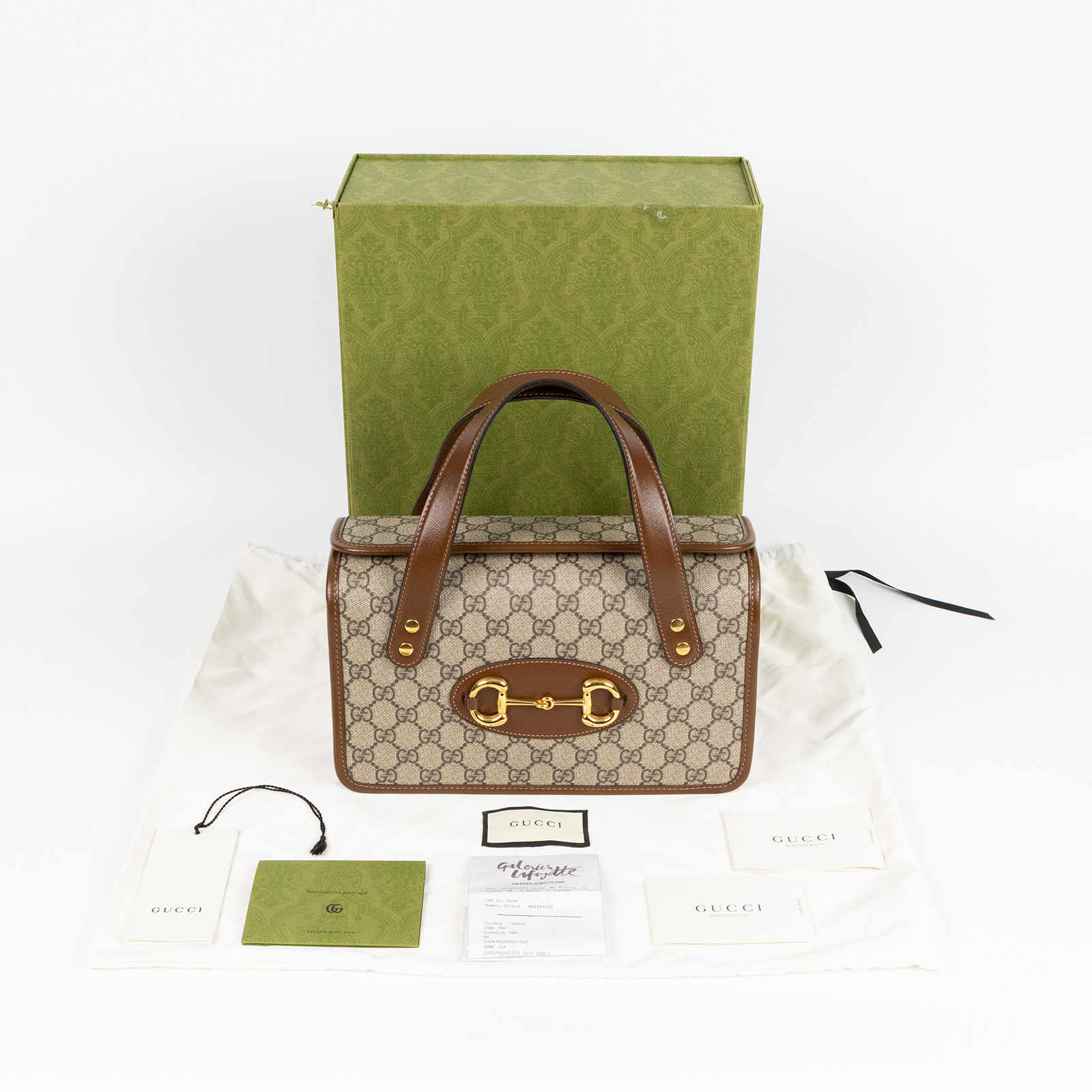 古馳 GUCCI 1955 手提 波士頓包 627323 棕1955手提包 原廠盒子/防塵袋