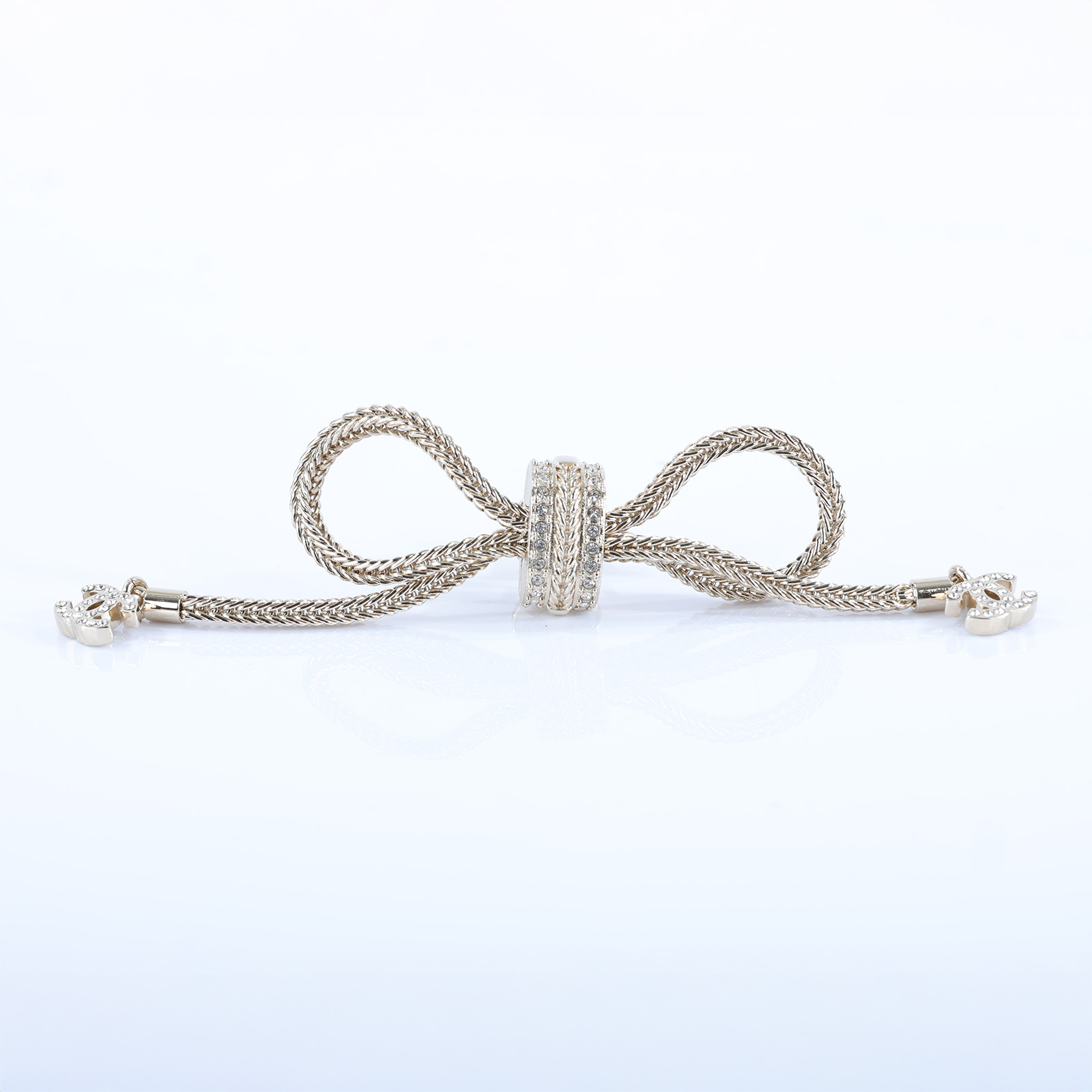 香奈兒 CHANEL 胸針 飾品 ABE445ABE445/B24K 金蝴蝶結胸針 原廠盒子/防塵袋/購買證明影本