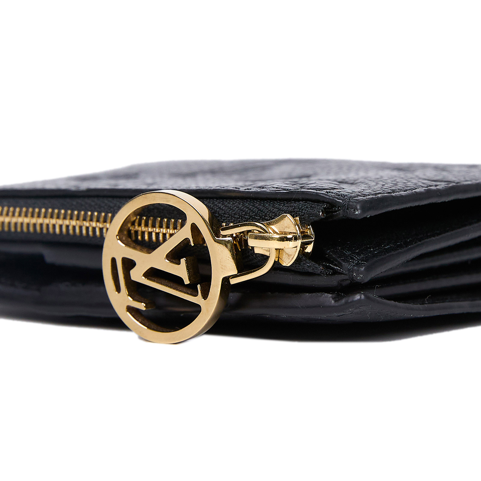 路易威登 LOUIS VUITTON Lisa 錢包 零錢夾 黑色 M83365 晶片款 黑金Lisa對折短夾 原廠盒子/防塵袋