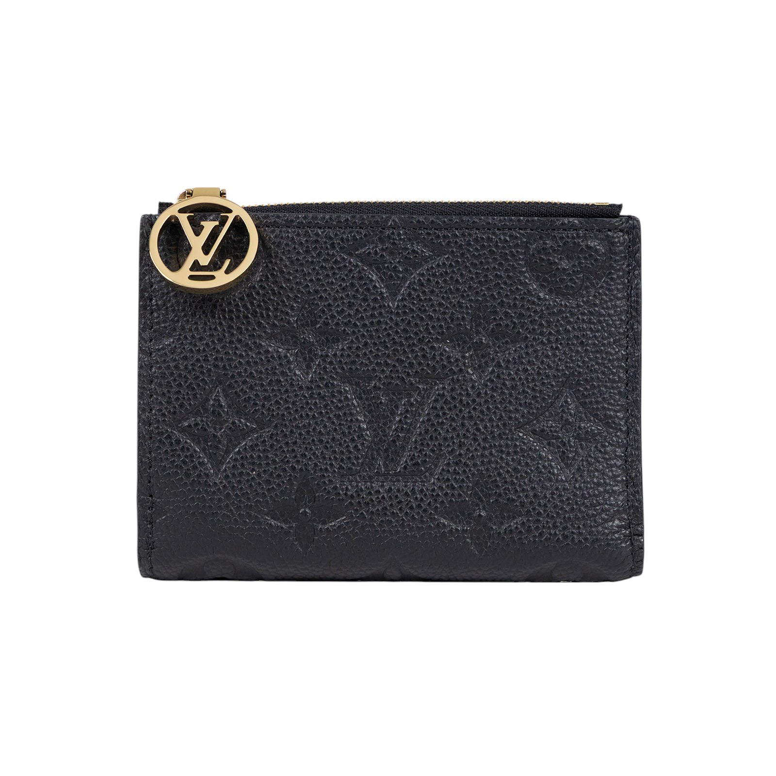 路易威登 LOUIS VUITTON Lisa 錢包 零錢夾 黑色 M83365 晶片款 黑金Lisa對折短夾 原廠盒子/防塵袋