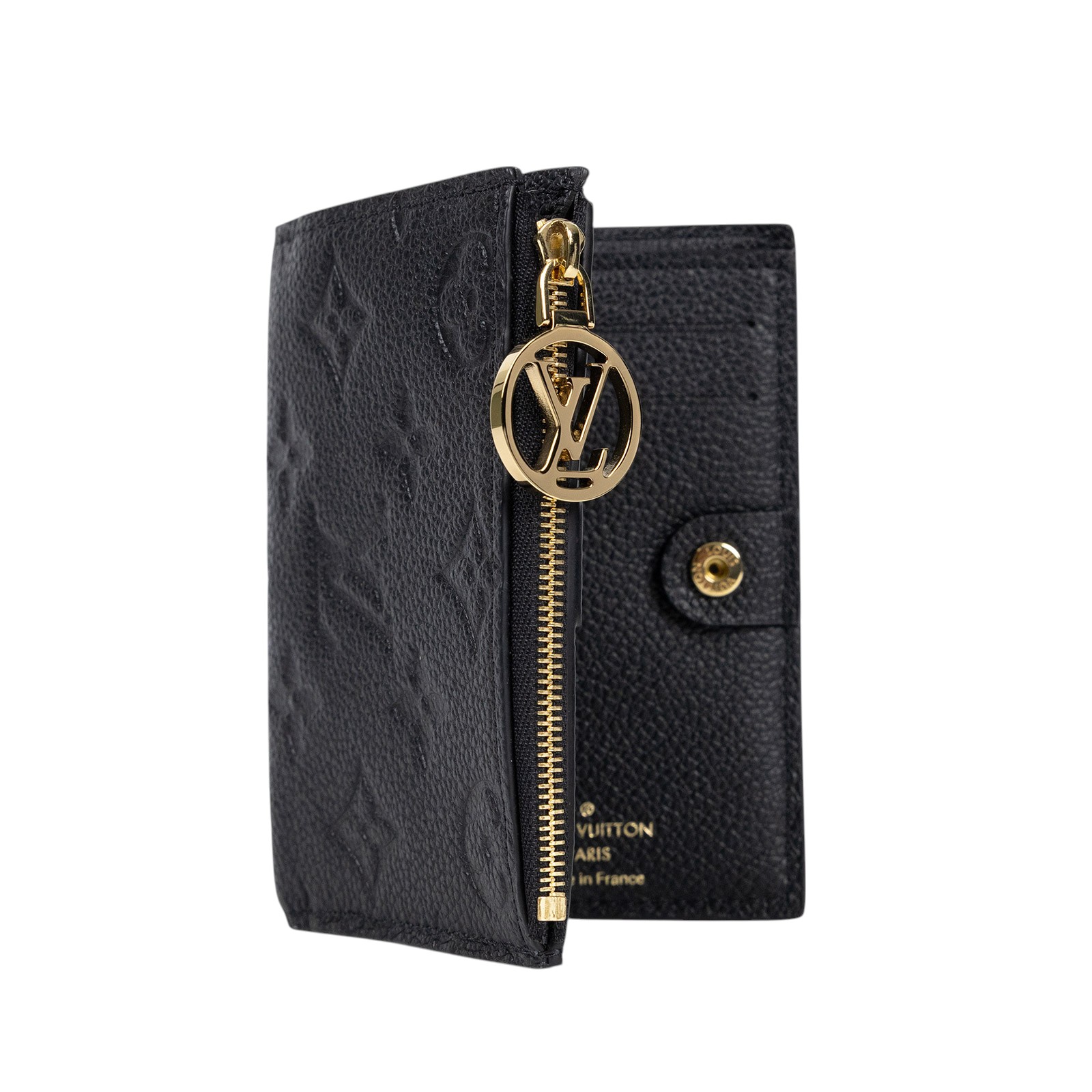 路易威登 LOUIS VUITTON Lisa 錢包 零錢夾 黑色 M83365 晶片款 黑金Lisa對折短夾 原廠盒子/防塵袋
