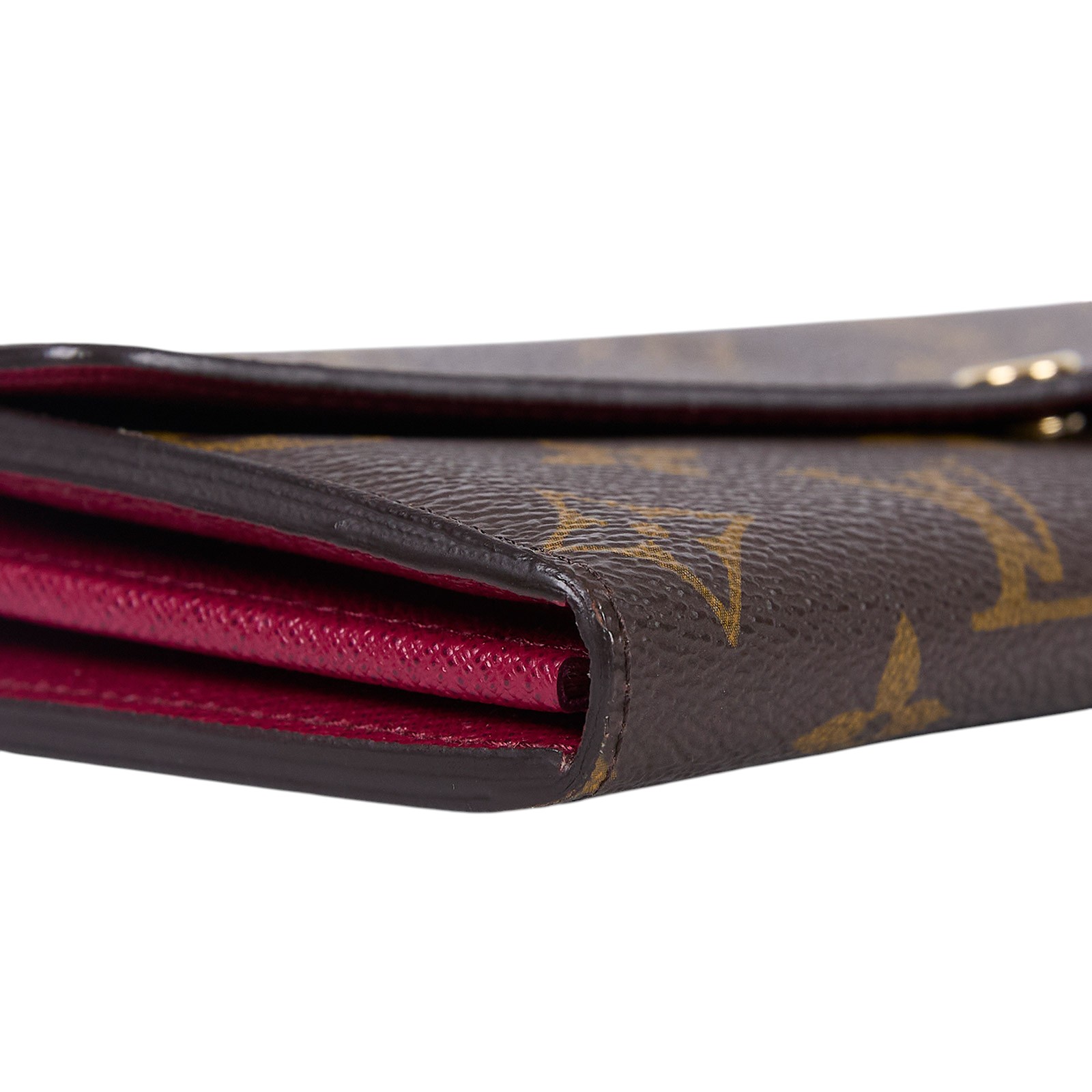 路易威登 LOUIS VUITTON Sarah 錢包 口蓋長夾 紫紅色 M62234 晶片款 原花酒紅Sarah信封長夾 無附屬品