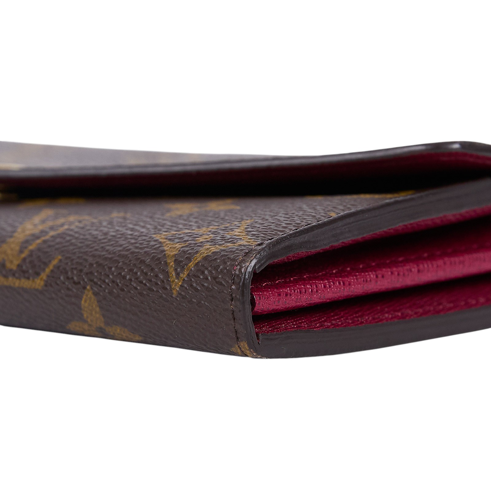 路易威登 LOUIS VUITTON Sarah 錢包 口蓋長夾 紫紅色 M62234 晶片款 原花酒紅Sarah信封長夾 無附屬品