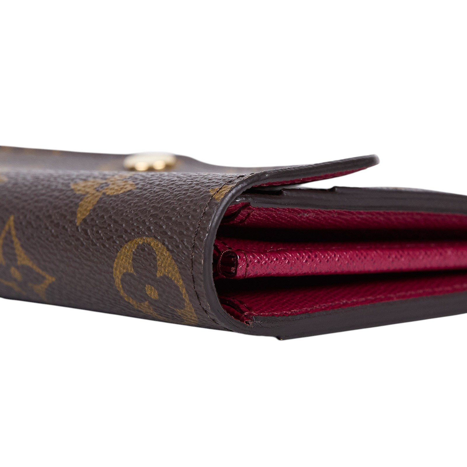 路易威登 LOUIS VUITTON Sarah 錢包 口蓋長夾 紫紅色 M62234 晶片款 原花酒紅Sarah信封長夾 無附屬品