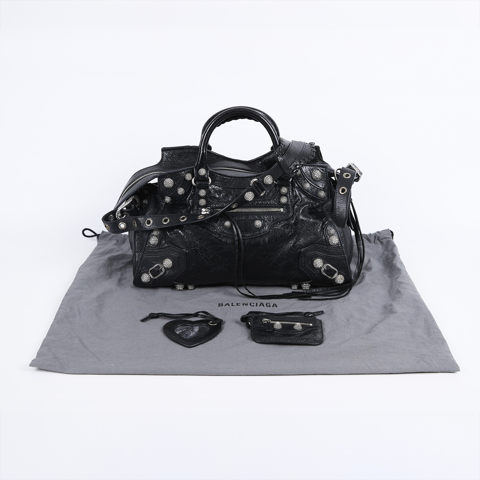 巴黎世家 BALENCIAGA Neo Cagole City 手提包 700451210B0 黑NEO CAGOLE CITY 內袋/鏡子