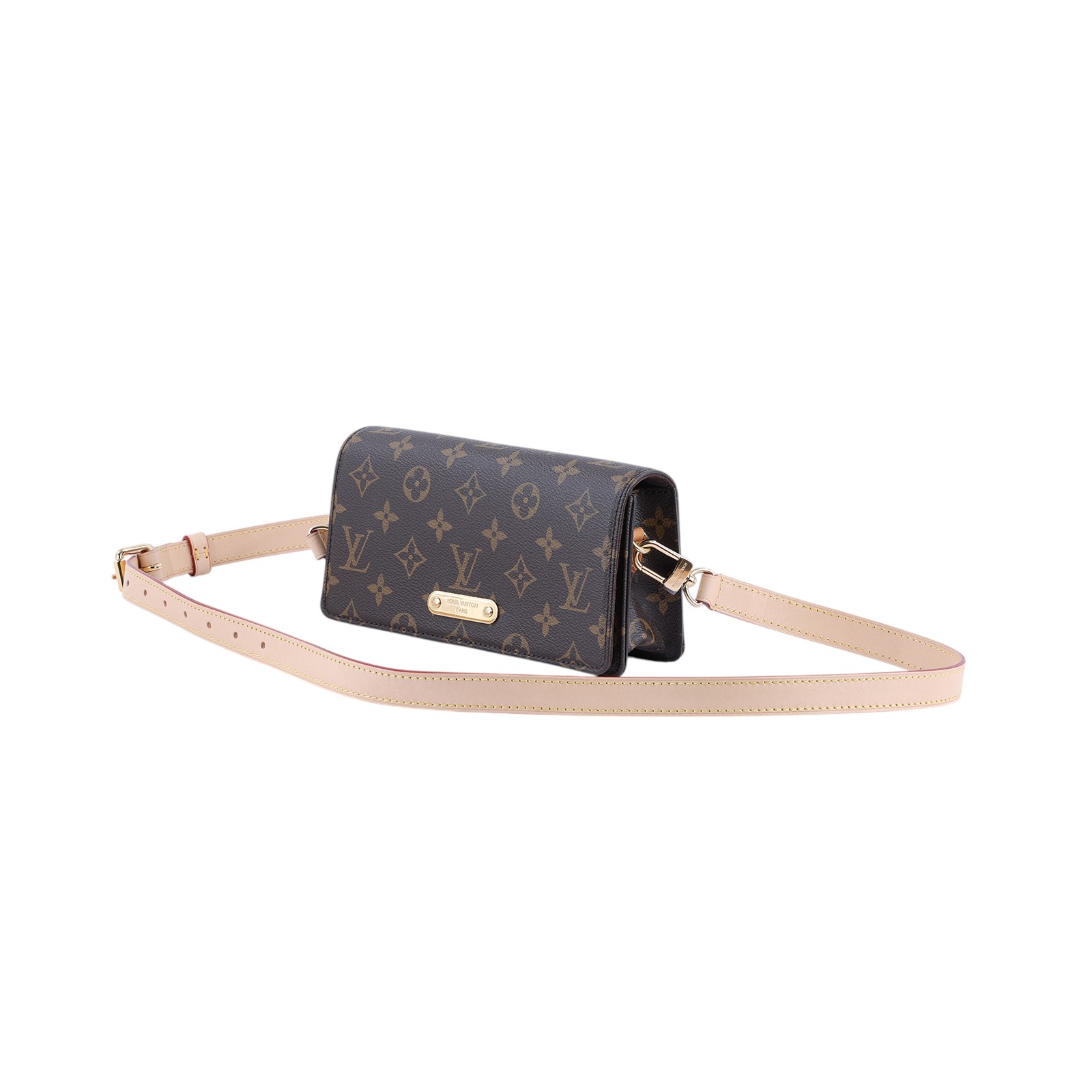 路易威登 LOUIS VUITTON Wallet On Chain Lily 三合一 斜挎包 經典原花 帆布 錢包 M82509 晶片款  原廠盒子/防塵袋/背帶X3