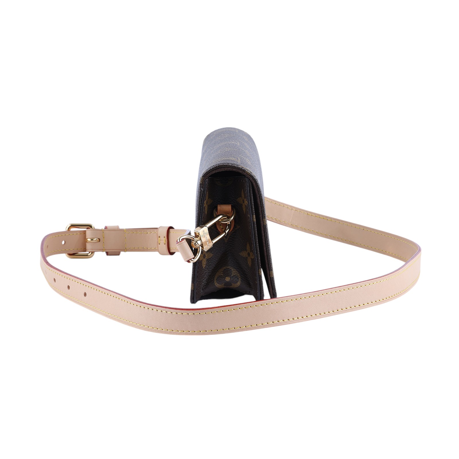 路易威登 LOUIS VUITTON Wallet On Chain Lily 三合一 斜挎包 經典原花 帆布 錢包 M82509 晶片款  原廠盒子/防塵袋/背帶X3
