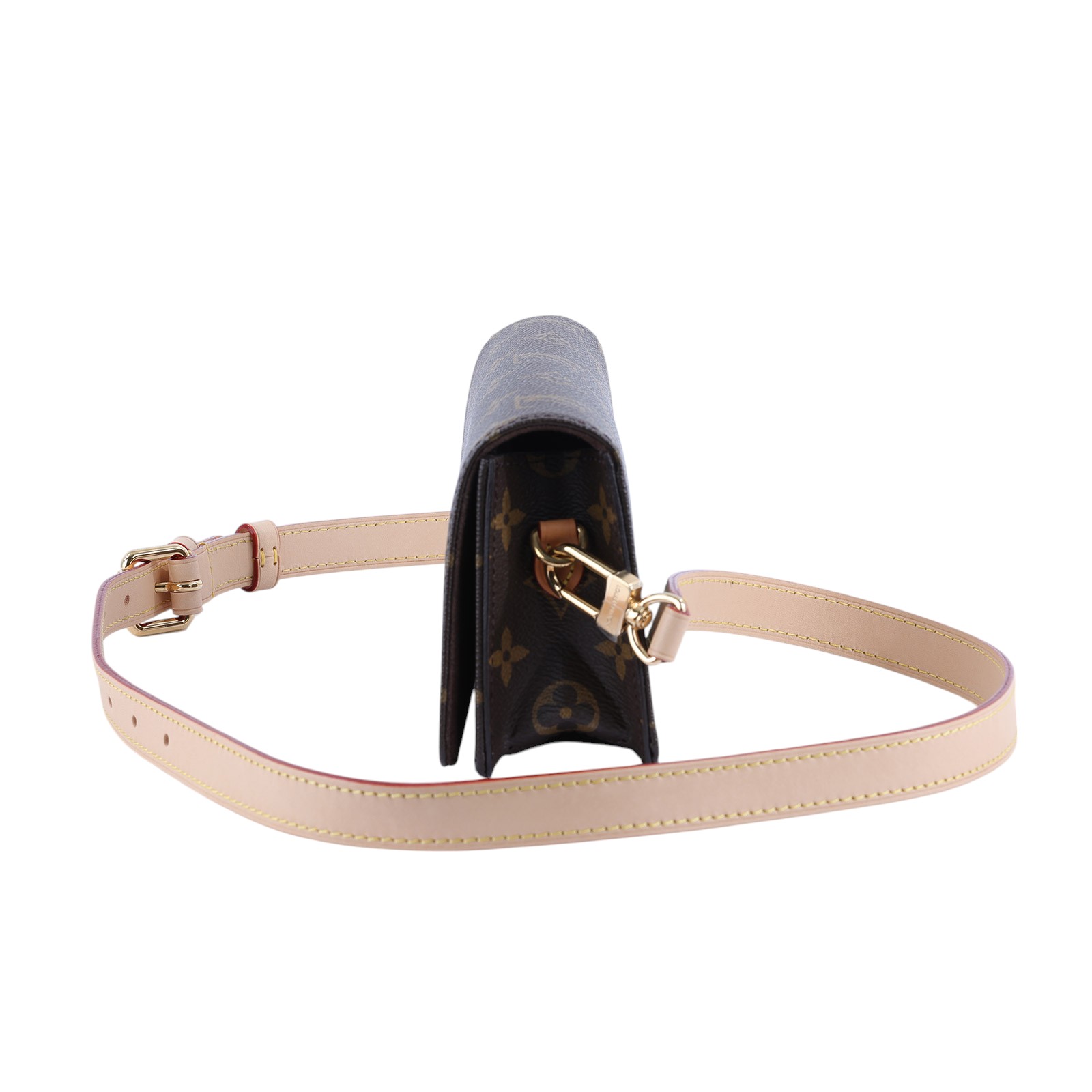 路易威登 LOUIS VUITTON Wallet On Chain Lily 三合一 斜挎包 經典原花 帆布 錢包 M82509 晶片款  原廠盒子/防塵袋/背帶X3