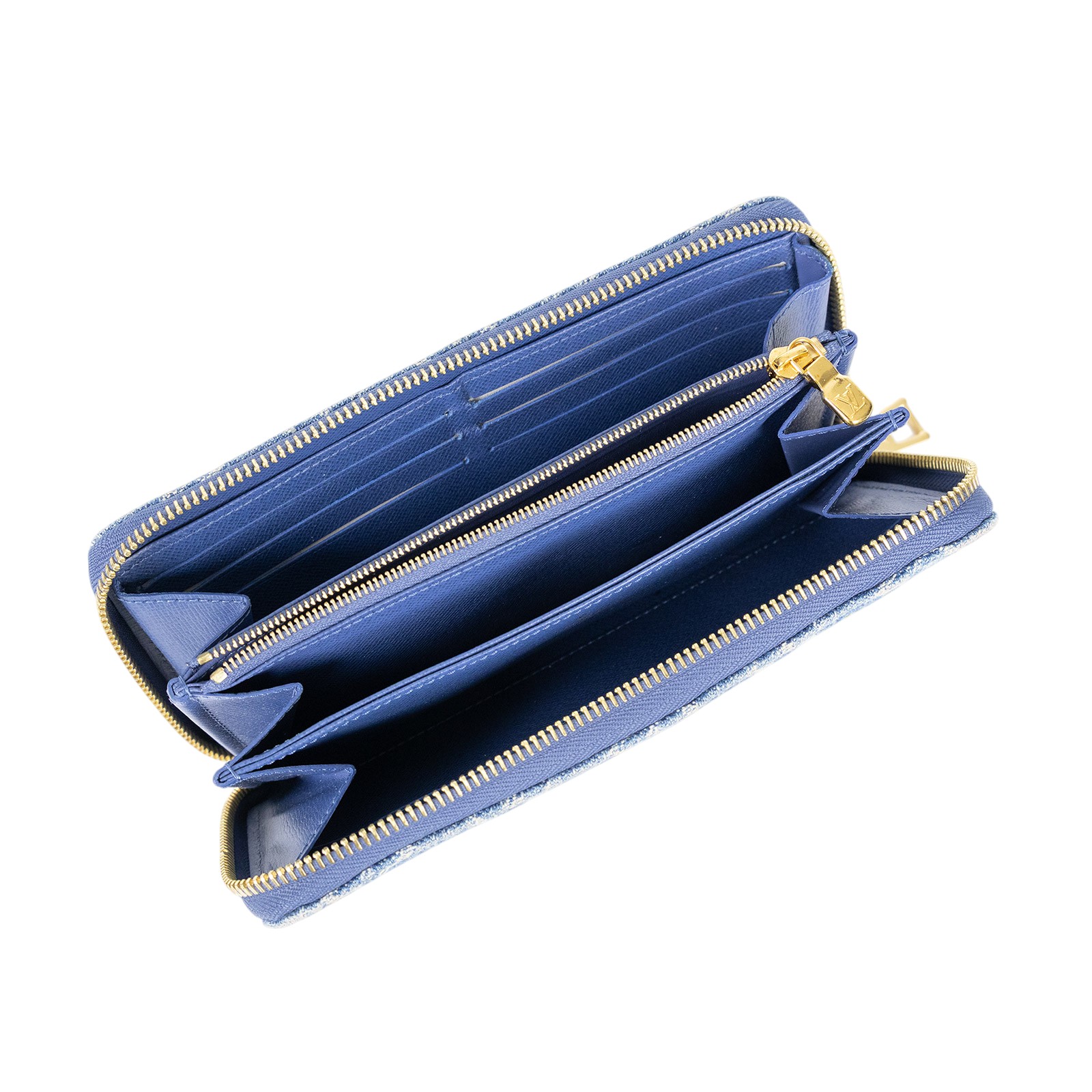 路易威登 LOUIS VUITTON 錢包 拉鍊 長夾　 M82958 晶片款 單寧原花長夾 無附屬品