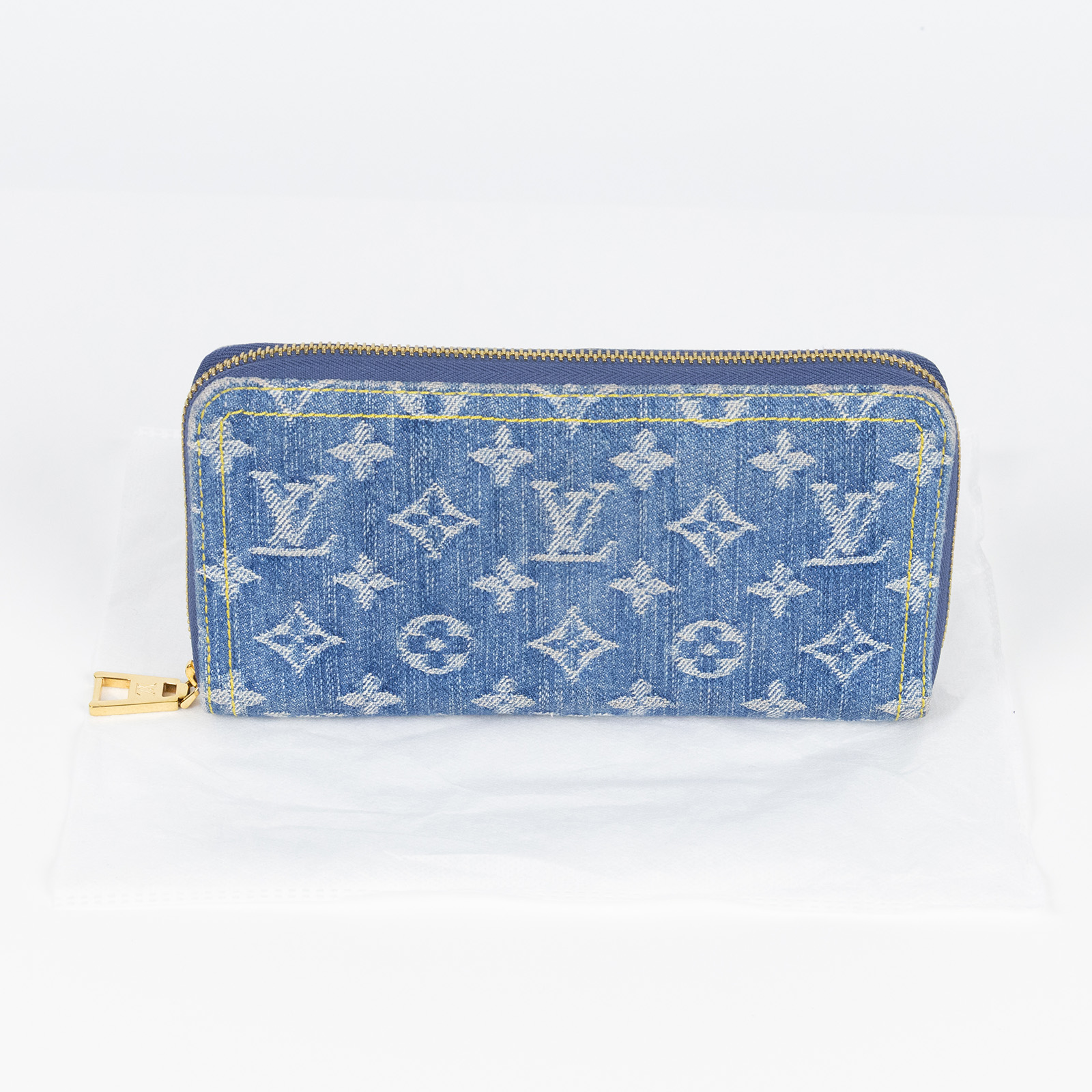路易威登 LOUIS VUITTON 錢包 拉鍊 長夾　 M82958 晶片款 單寧原花長夾 無附屬品