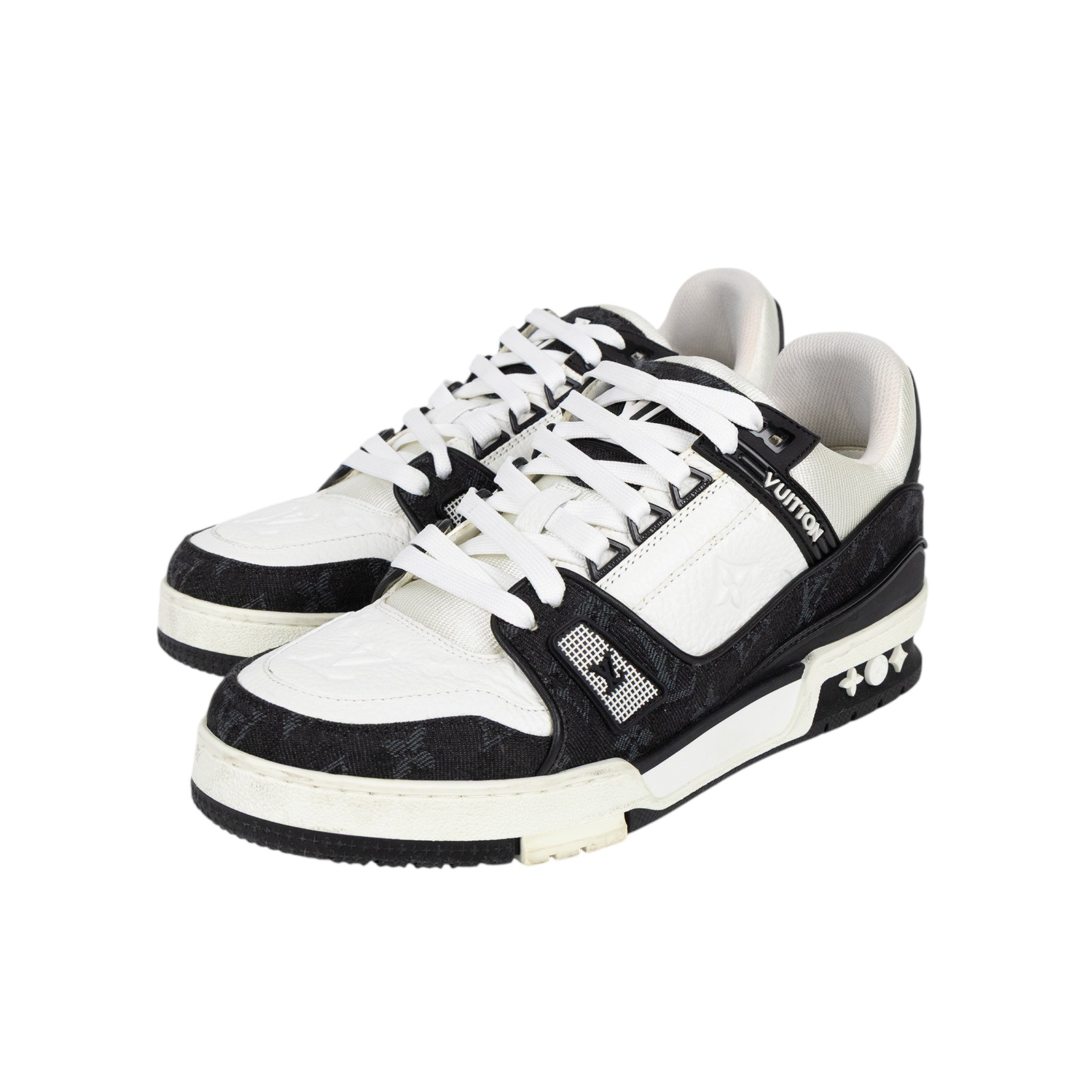 路易威登 LOUIS VUITTON LV Trainer 運動鞋 1A9JG4 黑白TRAINER#5.5 防塵袋