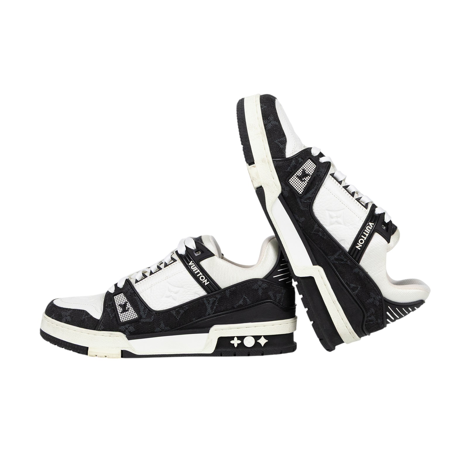 路易威登 LOUIS VUITTON LV Trainer 運動鞋 1A9JG4 黑白TRAINER#5.5 防塵袋