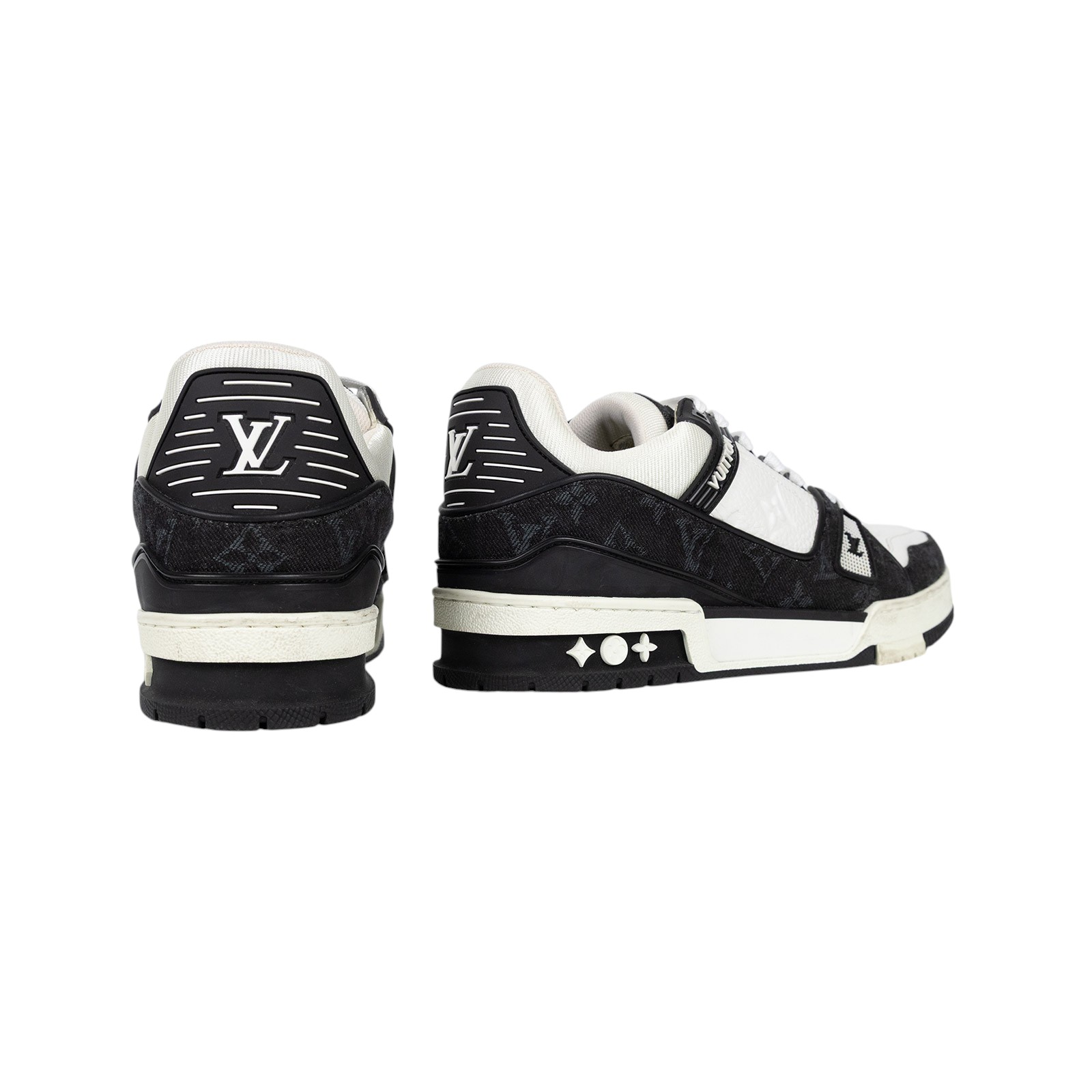 路易威登 LOUIS VUITTON LV Trainer 運動鞋 1A9JG4 黑白TRAINER#5.5 防塵袋
