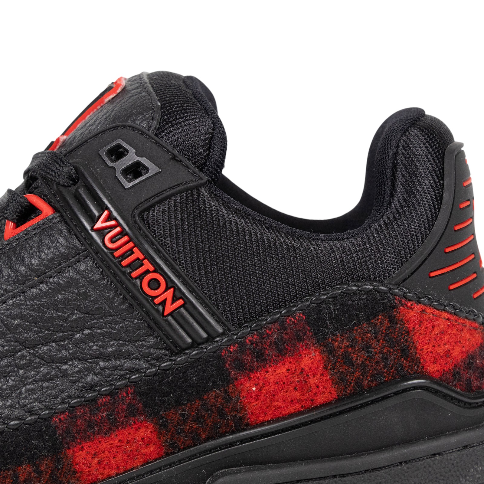路易威登 LOUIS VUITTON LV Trainer 運動鞋 1AD7MT 黑紅格紋TRAINER#5 1/2 防塵袋