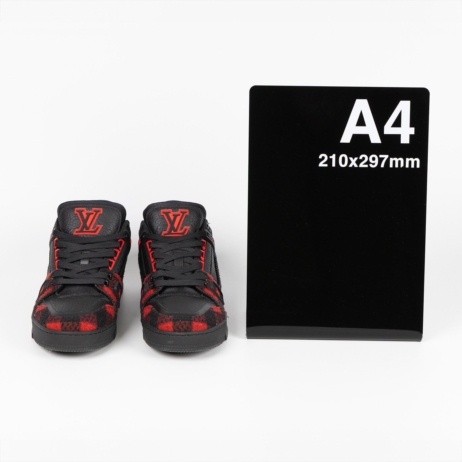 路易威登 LOUIS VUITTON LV Trainer 運動鞋 1AD7MT 黑紅格紋TRAINER#5 1/2 防塵袋