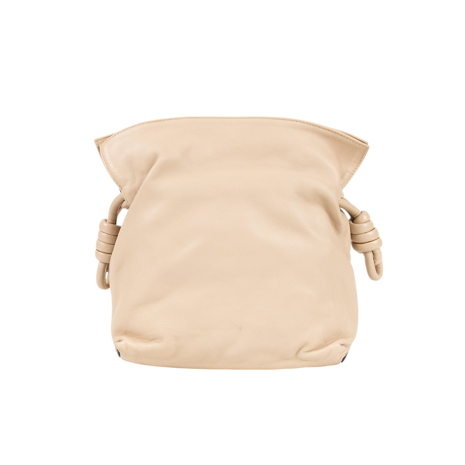 羅意威 LOEWE Mini Flamenco clutch 小牛皮 迷你 肩背包 A411FC2X37 奶茶FLAMENCO MINI 防塵袋
