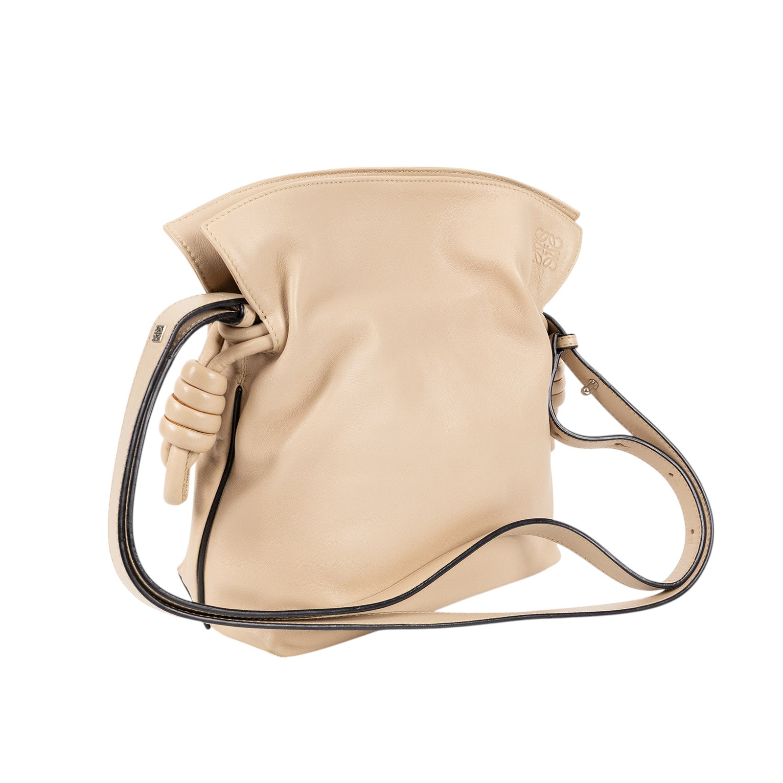 羅意威 LOEWE Mini Flamenco clutch 小牛皮 迷你 肩背包 A411FC2X37 奶茶FLAMENCO MINI 防塵袋