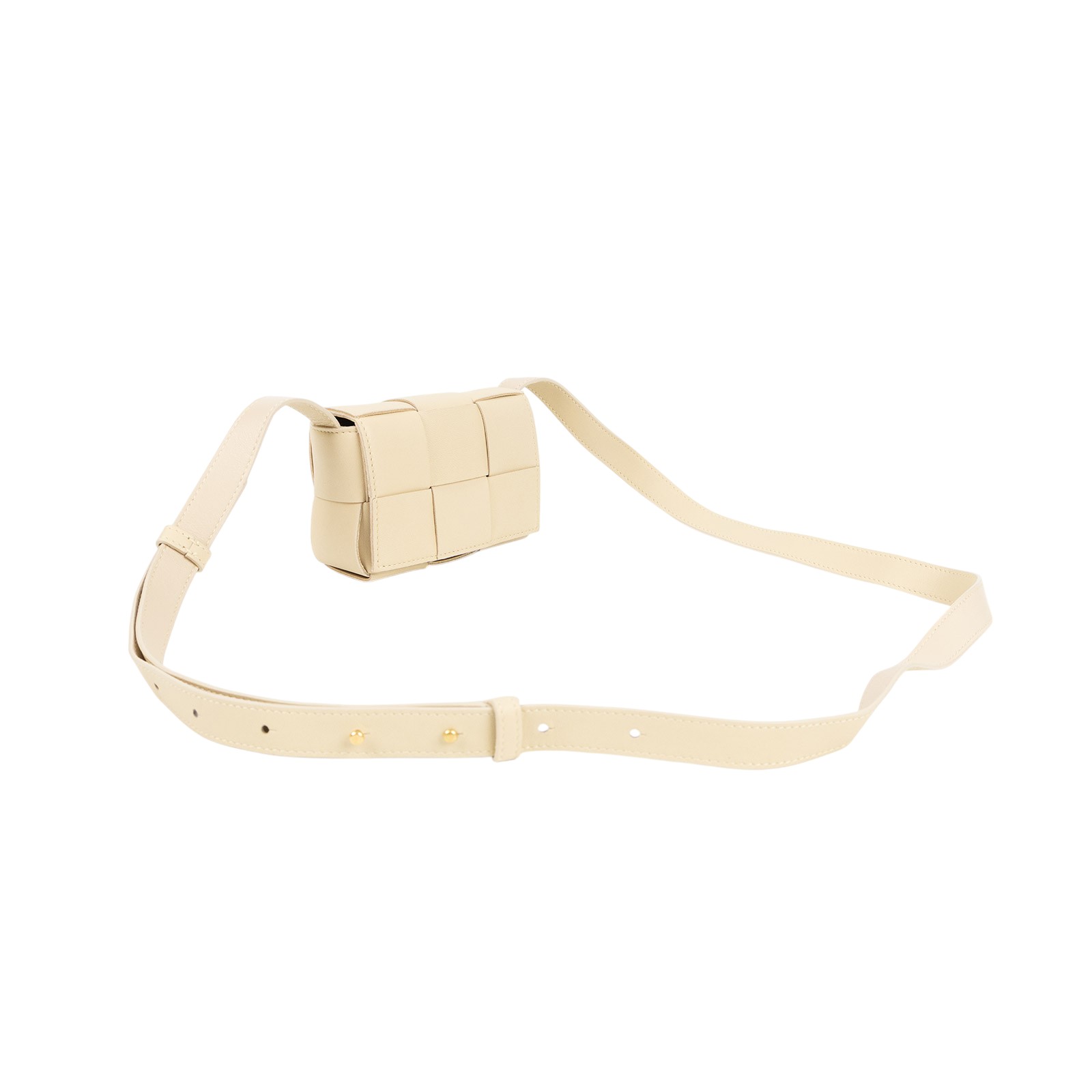 寶緹嘉 BOTTEGA VENETA Cassette 斜背包 666688 晶片款 奶茶 CANDY CASSETTE 3x2肩背包 防塵袋