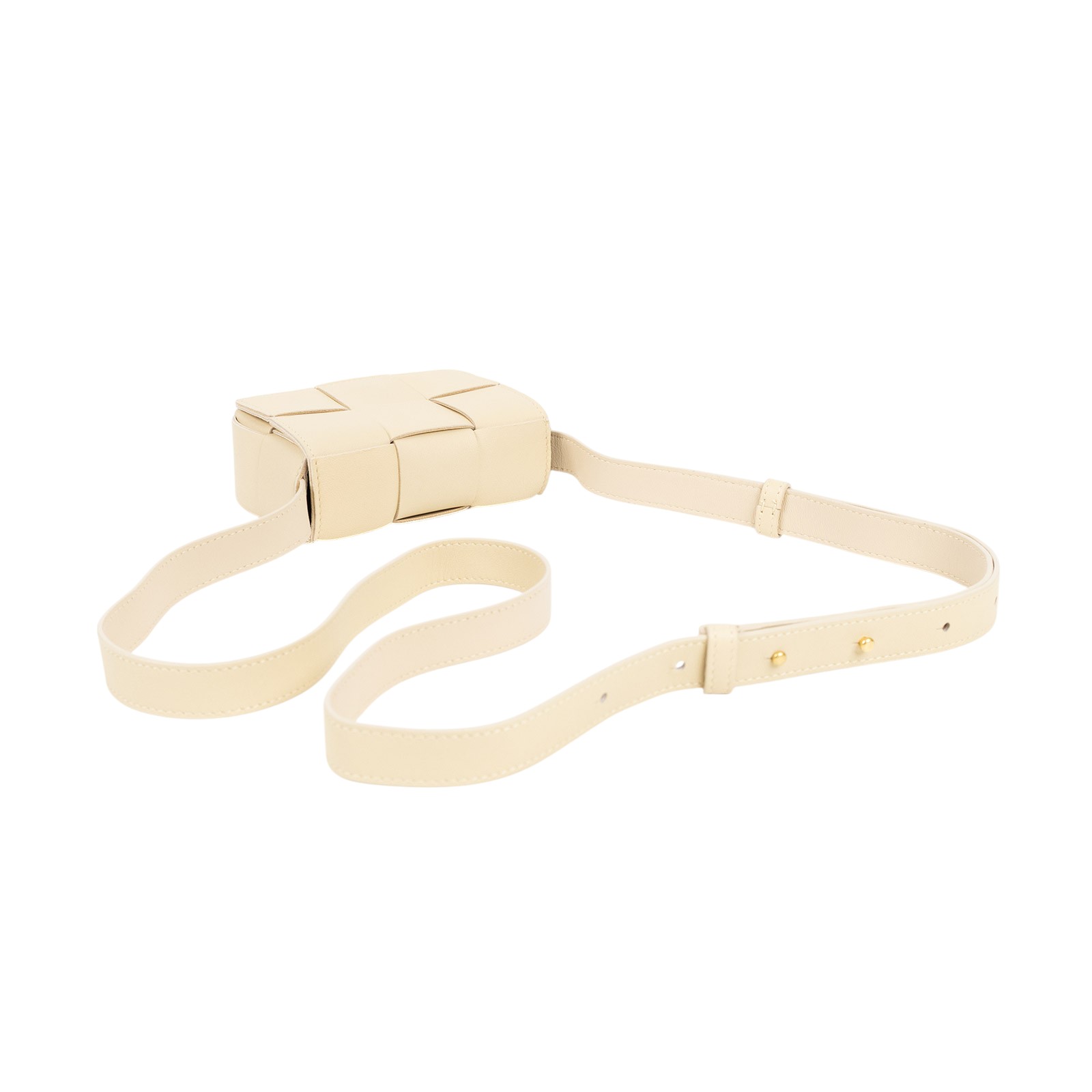寶緹嘉 BOTTEGA VENETA Cassette 斜背包 666688 晶片款 奶茶 CANDY CASSETTE 3x2肩背包 防塵袋