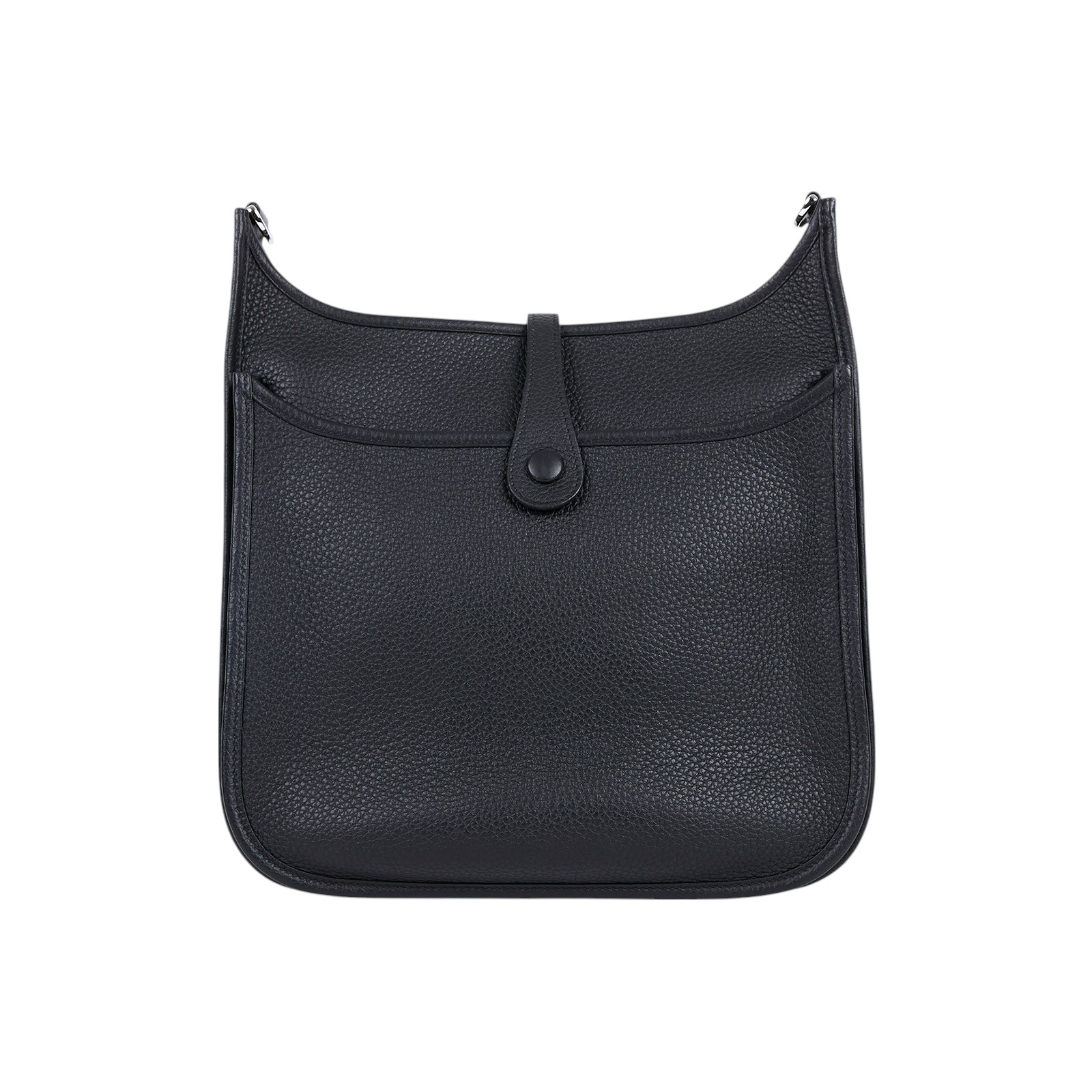 愛馬仕 Hermès Evelyne Bag 伊芙琳包 29 馬蹄型 EV29 W UY 006 TM W刻黑銀EVELYNE29 原廠盒子/防塵袋x2/背帶