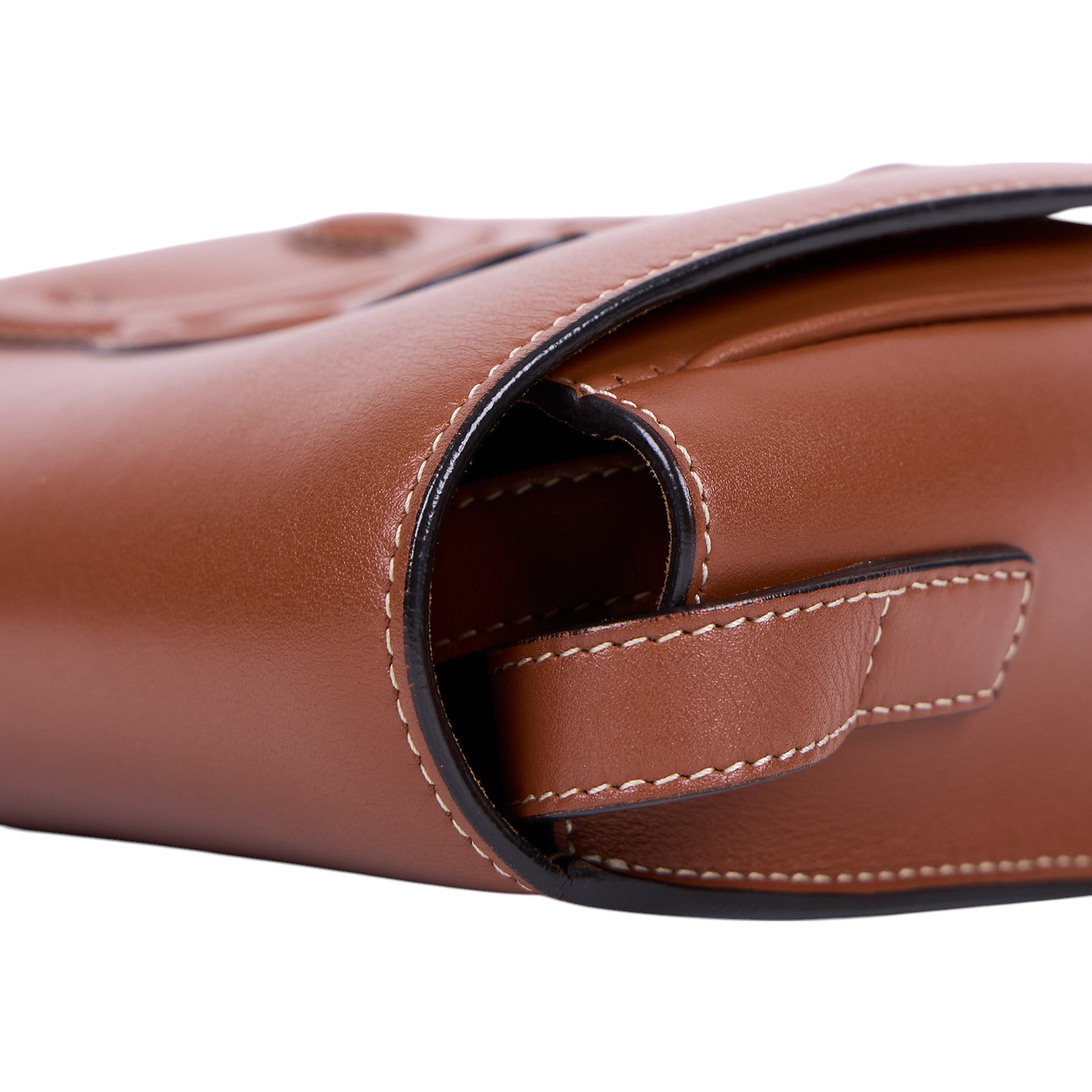 思琳 CELINE Folco Cuir Triomphe 198263DU3 焦糖FOLCO CUIR TRIOMPHE斜背馬鞍包 防塵袋