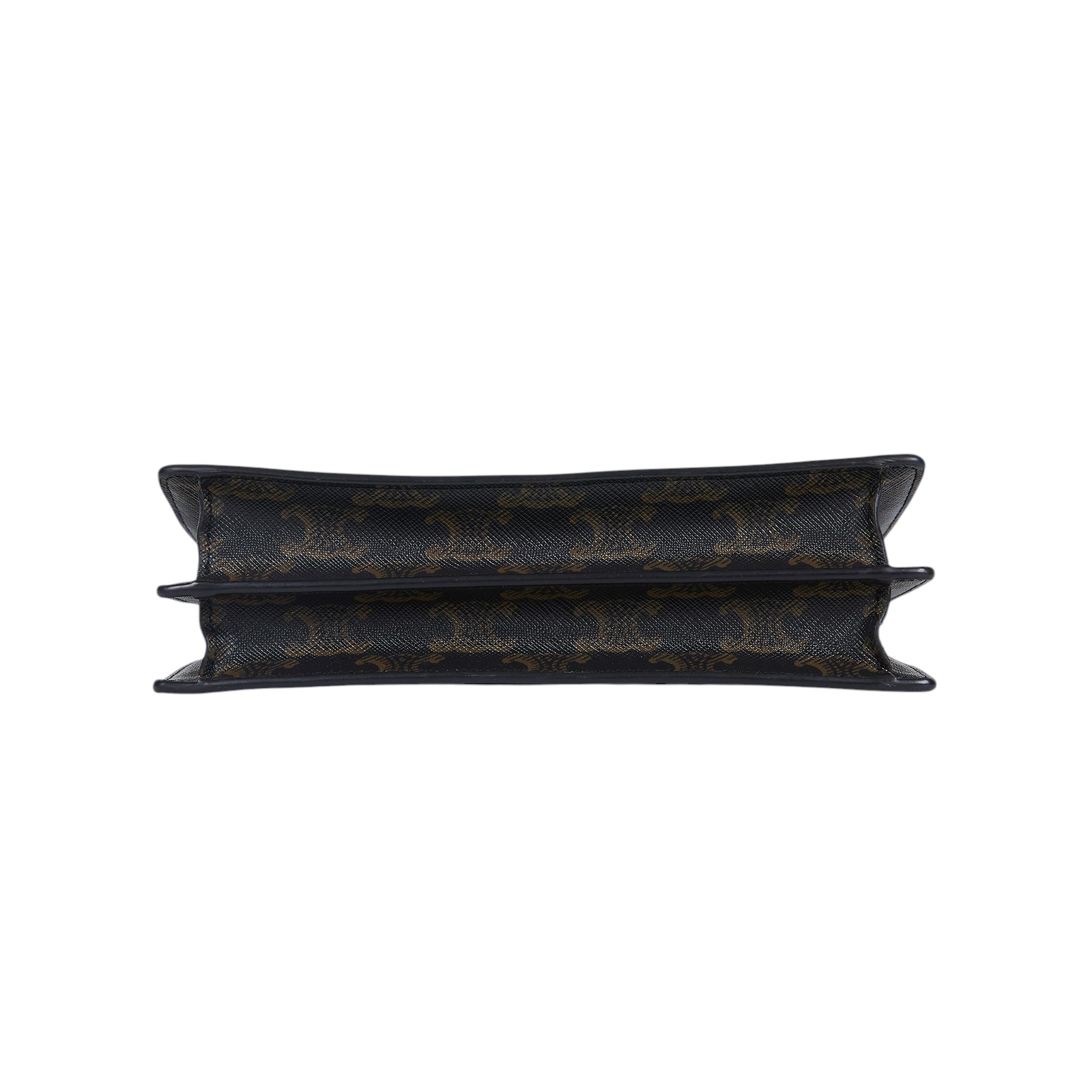 思琳 CELINE Triomphe 帆布  平滑羊皮 Strap 錢包 10D852CG9 黃褐色STRAP信封包 原廠盒子/防塵袋/背帶