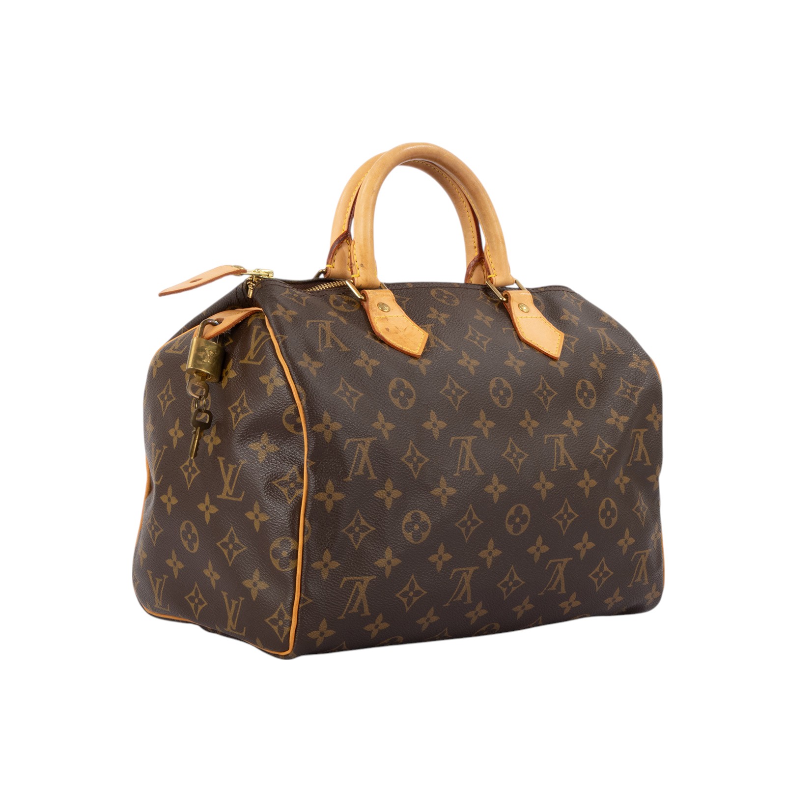 路易威登 LOUIS VUITTON Speedy 30 舊款 手提波士頓包 經典帆布 M41526 原花SPEEDY30 防塵袋/鎖組