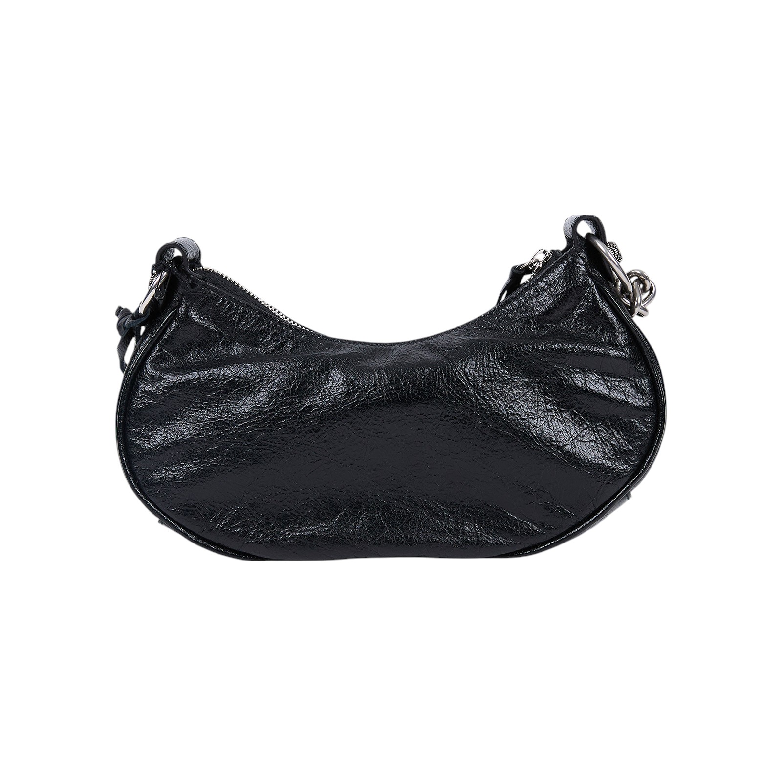 巴黎世家 BALENCIAGA Le cagole XS 半月 可頌包 712813 黑LE CAGOLE XS機車包 防塵袋/內袋/鏡子