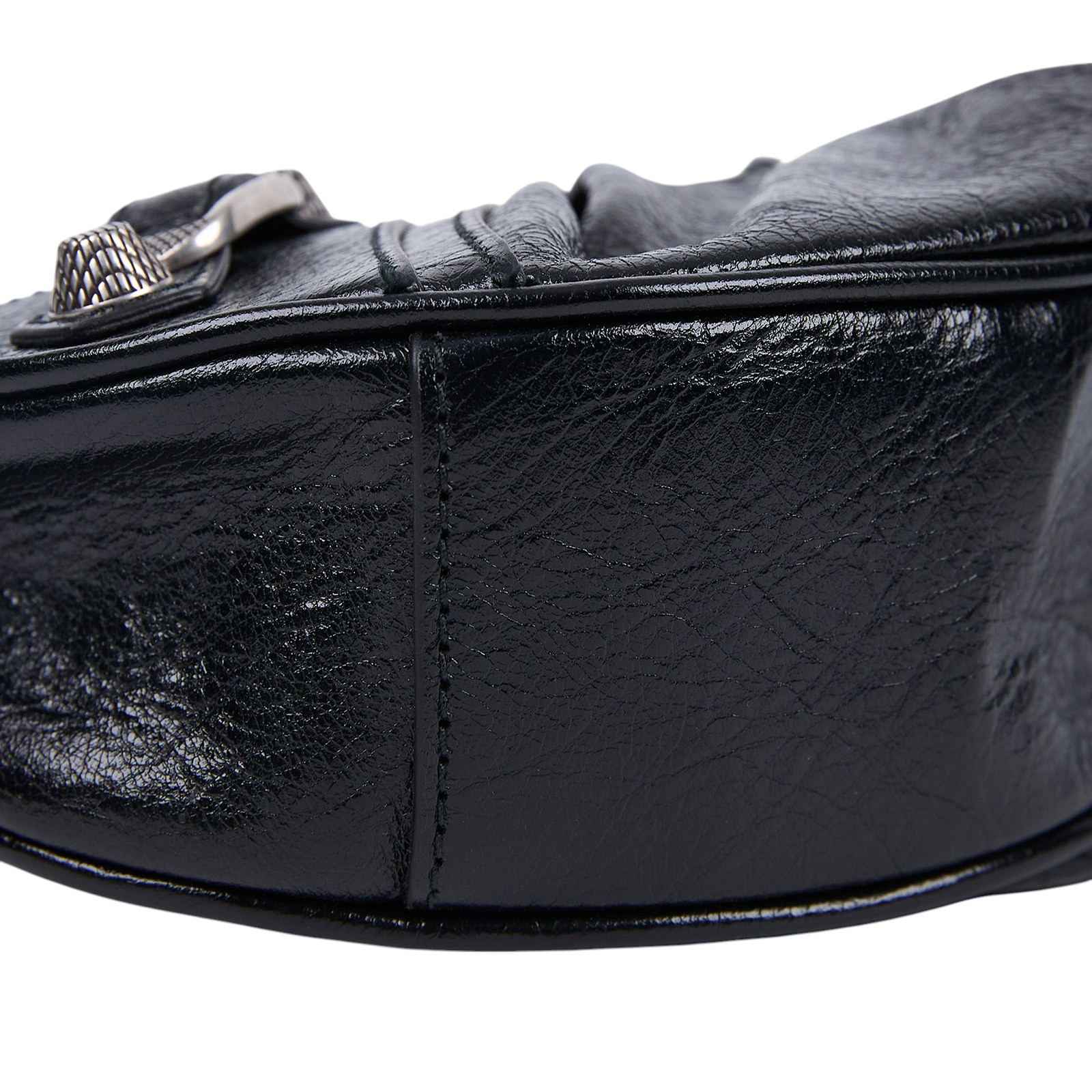 巴黎世家 BALENCIAGA Le cagole XS 半月 可頌包 712813 黑LE CAGOLE XS機車包 防塵袋/內袋/鏡子