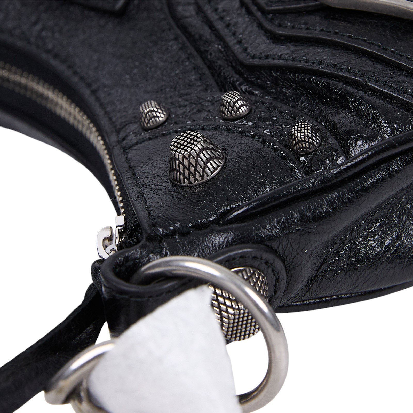 巴黎世家 BALENCIAGA Le cagole XS 半月 可頌包 712813 黑LE CAGOLE XS機車包 防塵袋/內袋/鏡子
