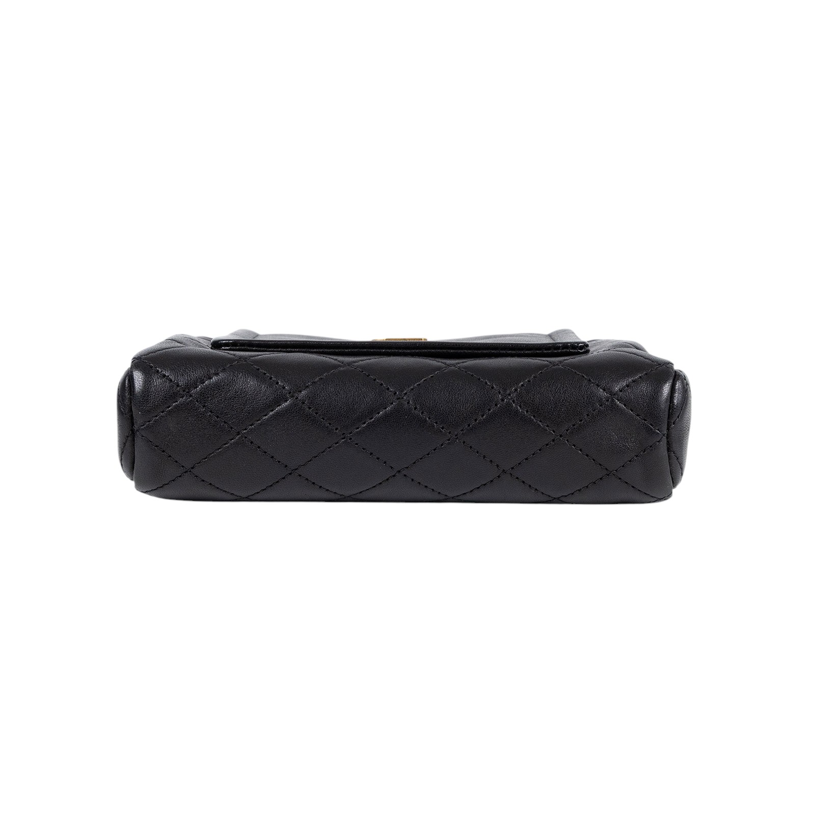 聖羅蘭 YSL SAINT LAURENT Nolia 小羊皮 迷你 手袋 肩背包 6727381EL07 黑金MINI NOLITA肩背包 原廠盒子/防塵袋
