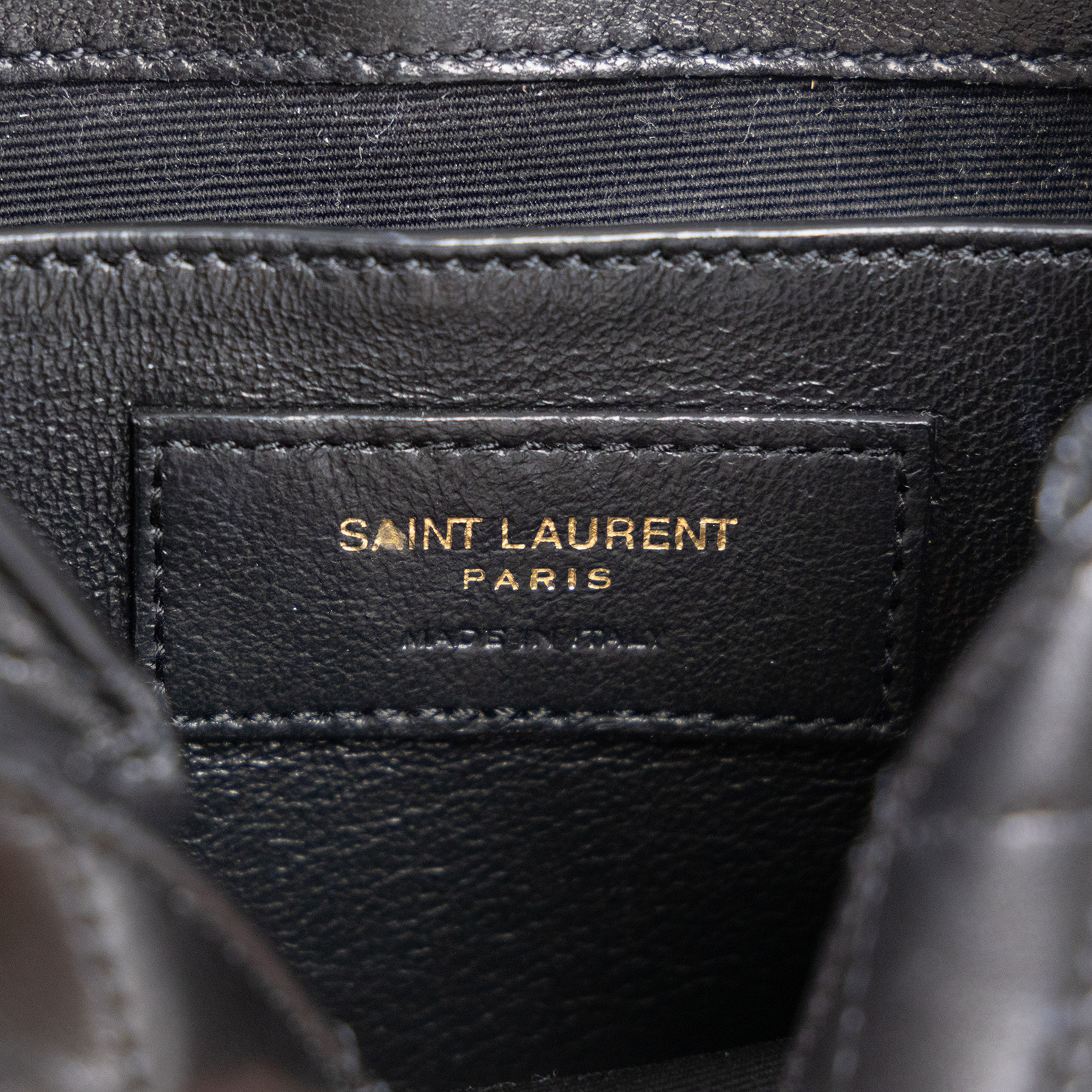 聖羅蘭 YSL SAINT LAURENT Nolia 小羊皮 迷你 手袋 肩背包 6727381EL07 黑金MINI NOLITA肩背包 原廠盒子/防塵袋