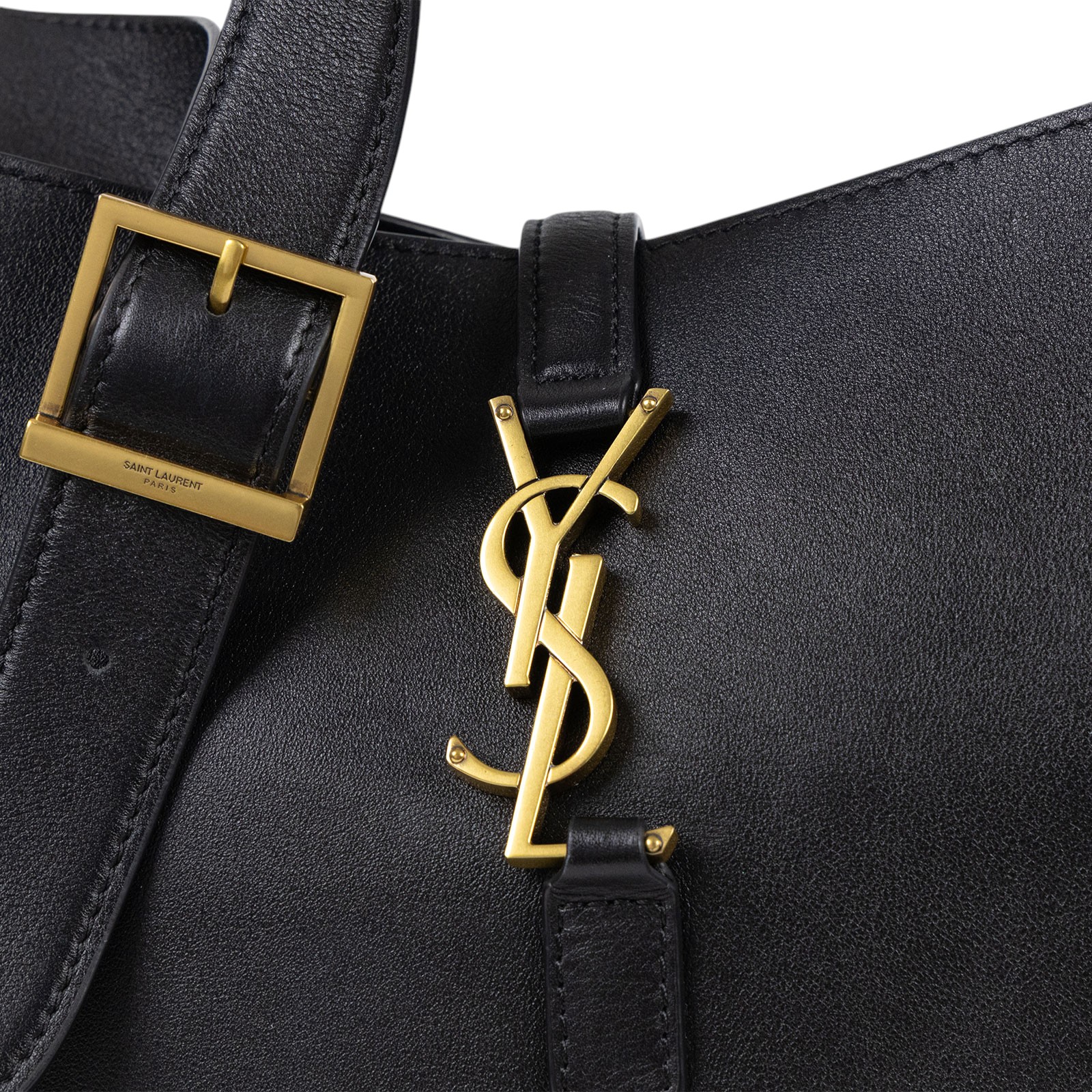 聖羅蘭 YSL SAINT LAURENT LE 5 À 7 滑面皮革 柔軟 大型 手袋 手提 肩背包 753837AAAUQ  防塵袋/購買證明