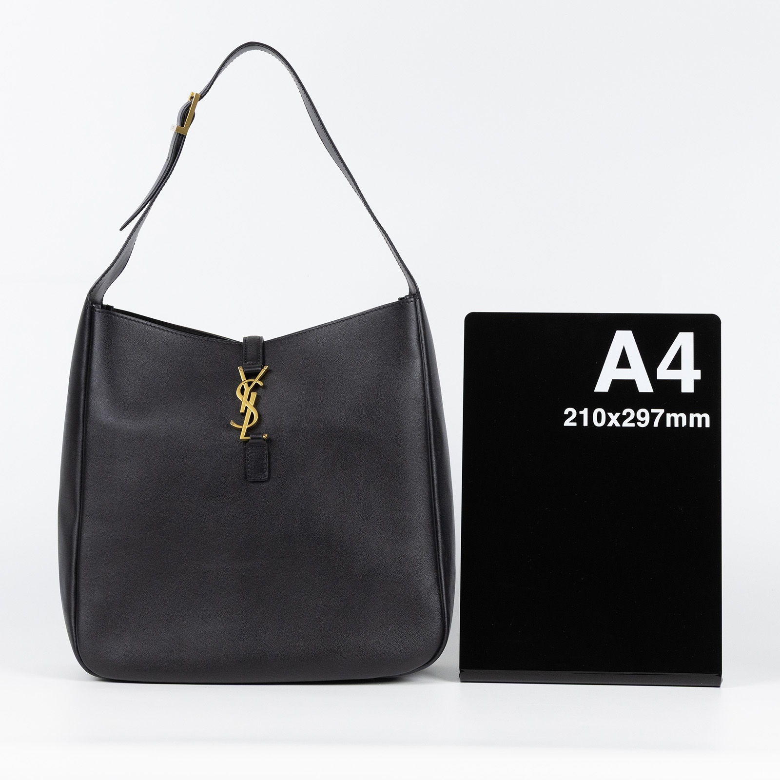 聖羅蘭 YSL SAINT LAURENT LE 5 À 7 滑面皮革 柔軟 大型 手袋 手提 肩背包 753837AAAUQ  防塵袋/購買證明