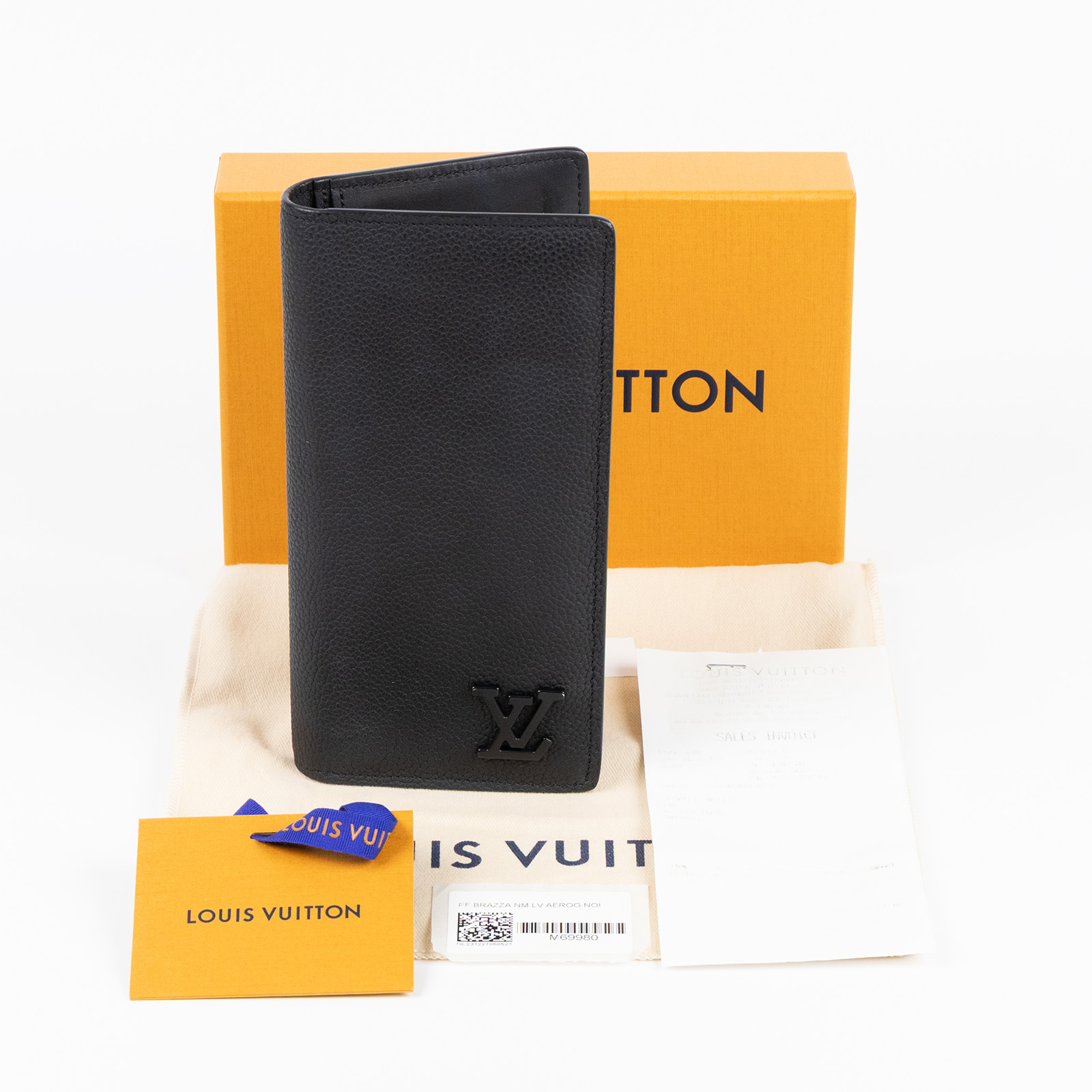 路易威登 LOUIS VUITTON LV Aerogram Brazza 錢包 長夾 M69980 晶片款  原廠盒子/防塵袋/購買證明