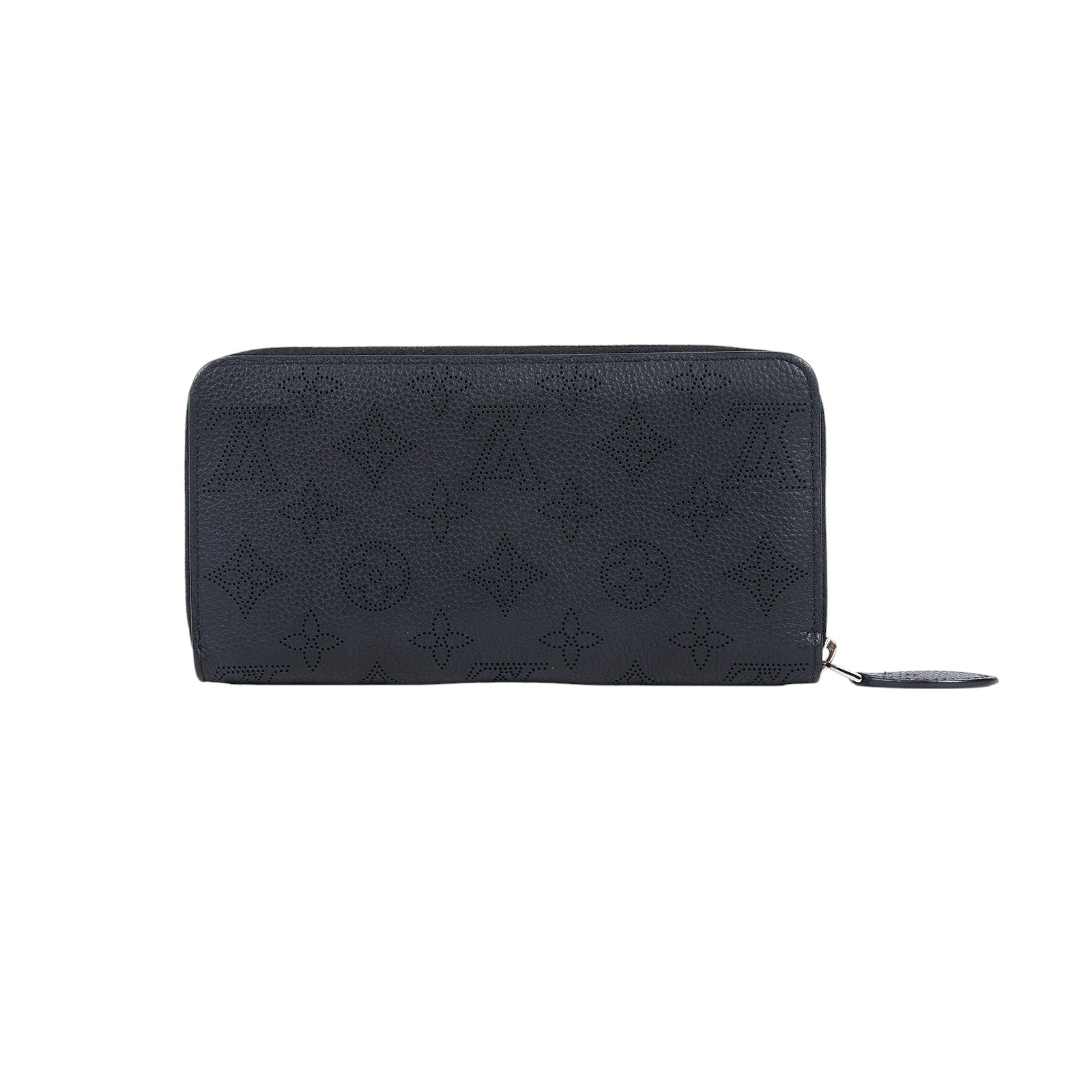 路易威登 LOUIS VUITTON 拉鏈錢包 小牛皮 黑色 M61867 晶片款 黑雷射洞洞拉鍊長夾 原廠盒子/防塵袋/購買證明/晶片消磁