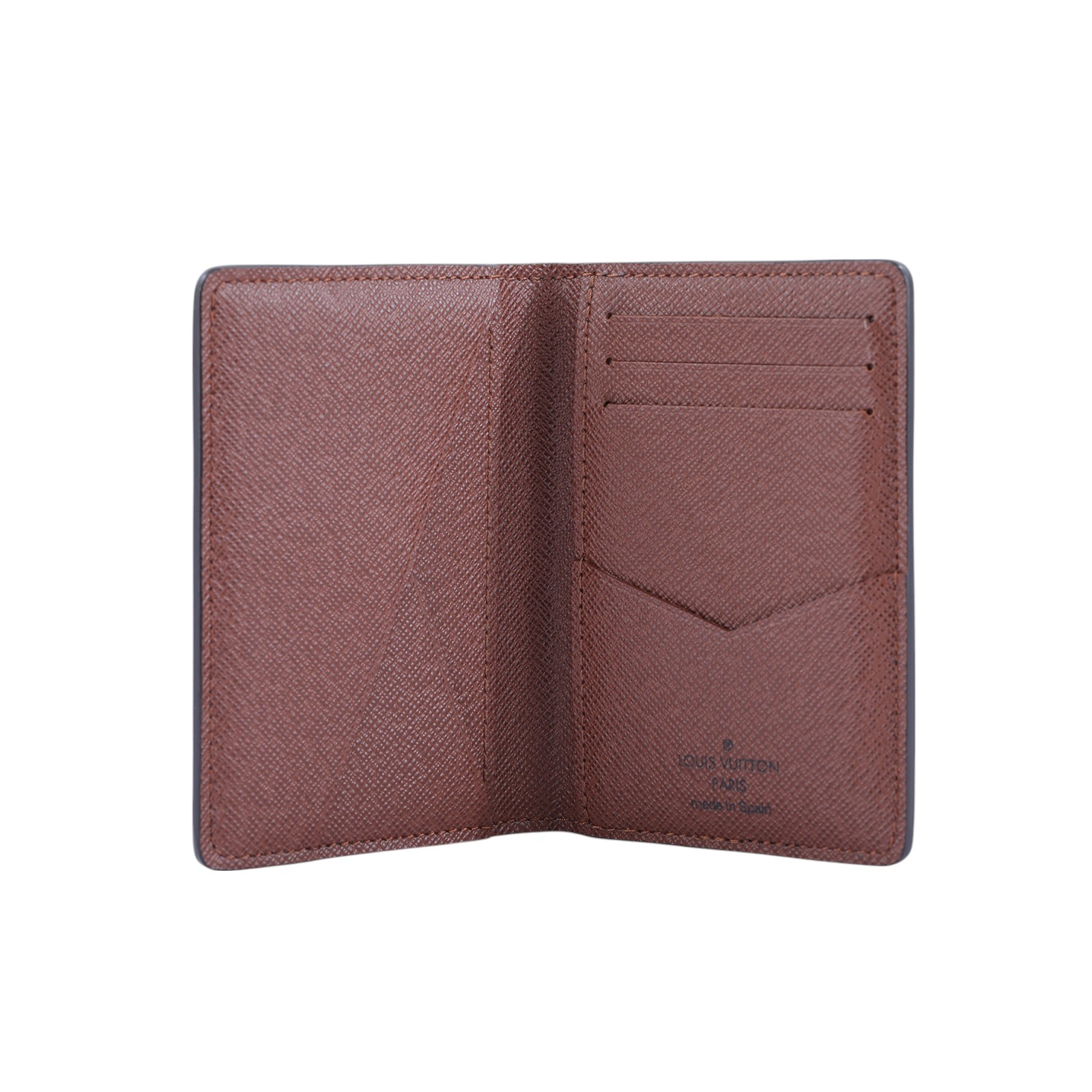 路易威登 LOUIS VUITTON 袋裝萬用錢包 經典帆布 M60502 晶片款 原花對開卡夾 原廠盒子/防塵袋