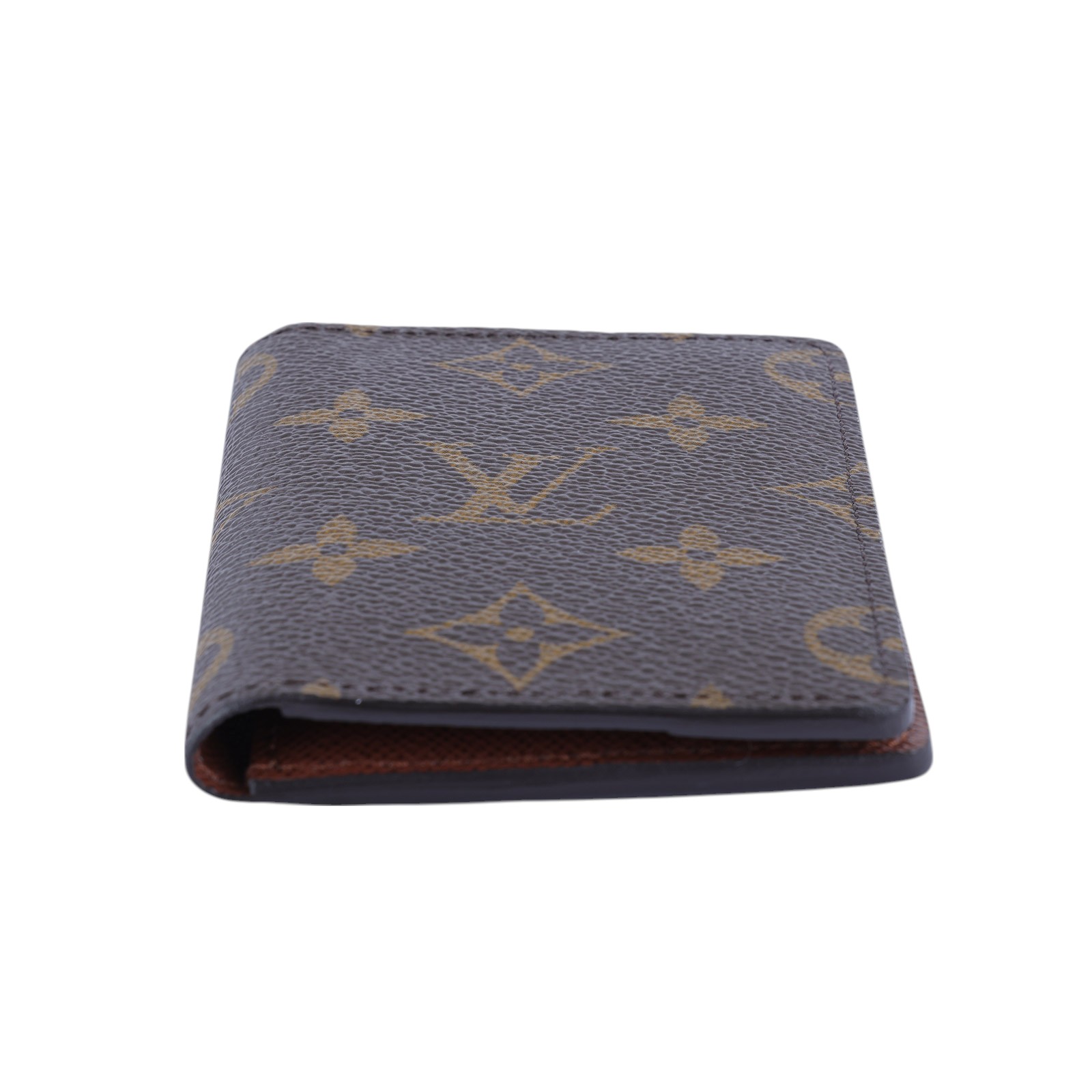 路易威登 LOUIS VUITTON 袋裝萬用錢包 經典帆布 M60502 晶片款 原花對開卡夾 原廠盒子/防塵袋