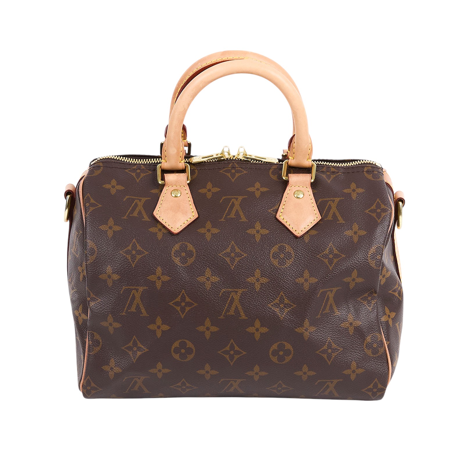 路易威登 LOUIS VUITTON Speedy Bandoulière  25 經典帆布 手提 斜背 波士頓包 M41113  背帶/鎖組