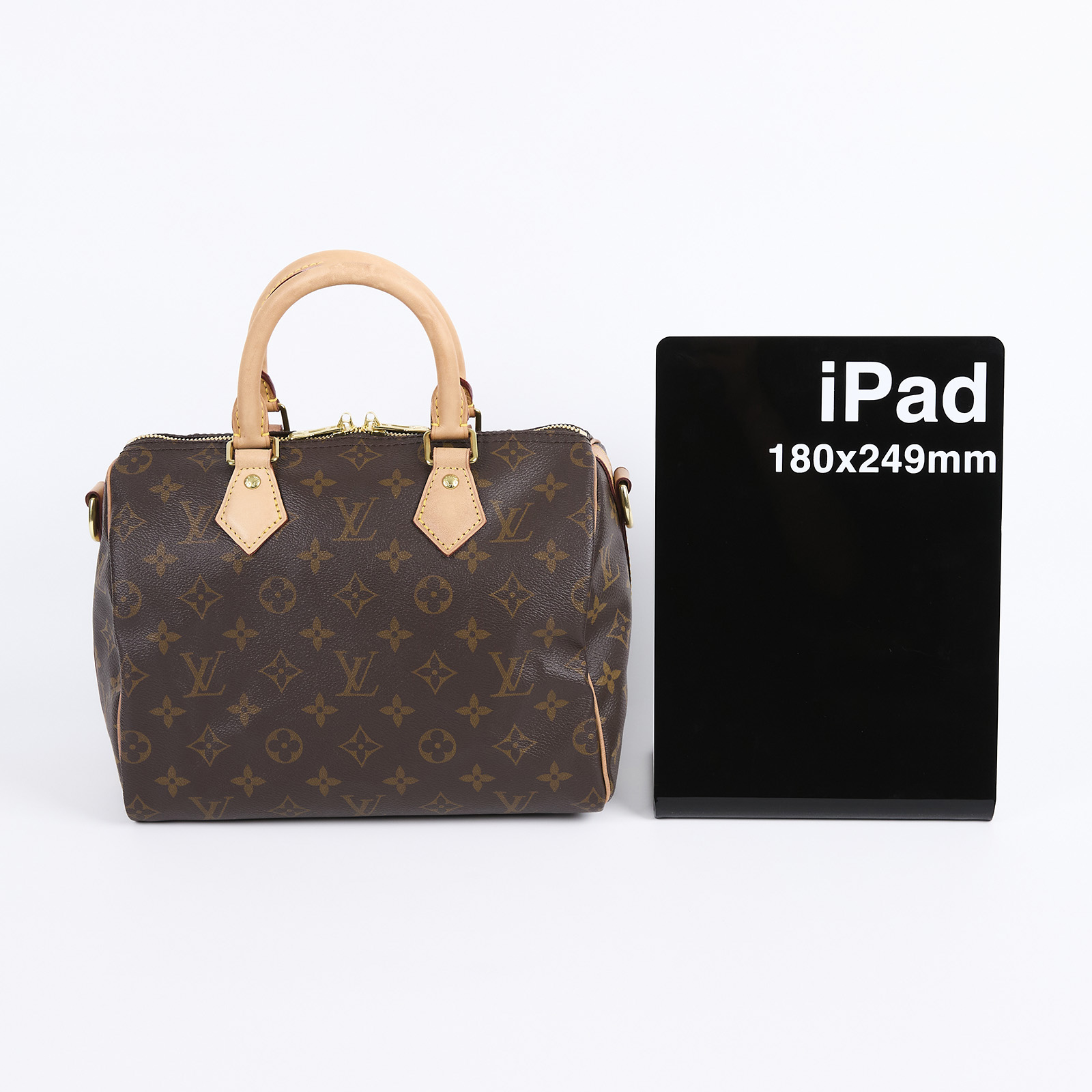 路易威登 LOUIS VUITTON Speedy Bandoulière  25 經典帆布 手提 斜背 波士頓包 M41113  背帶/鎖組