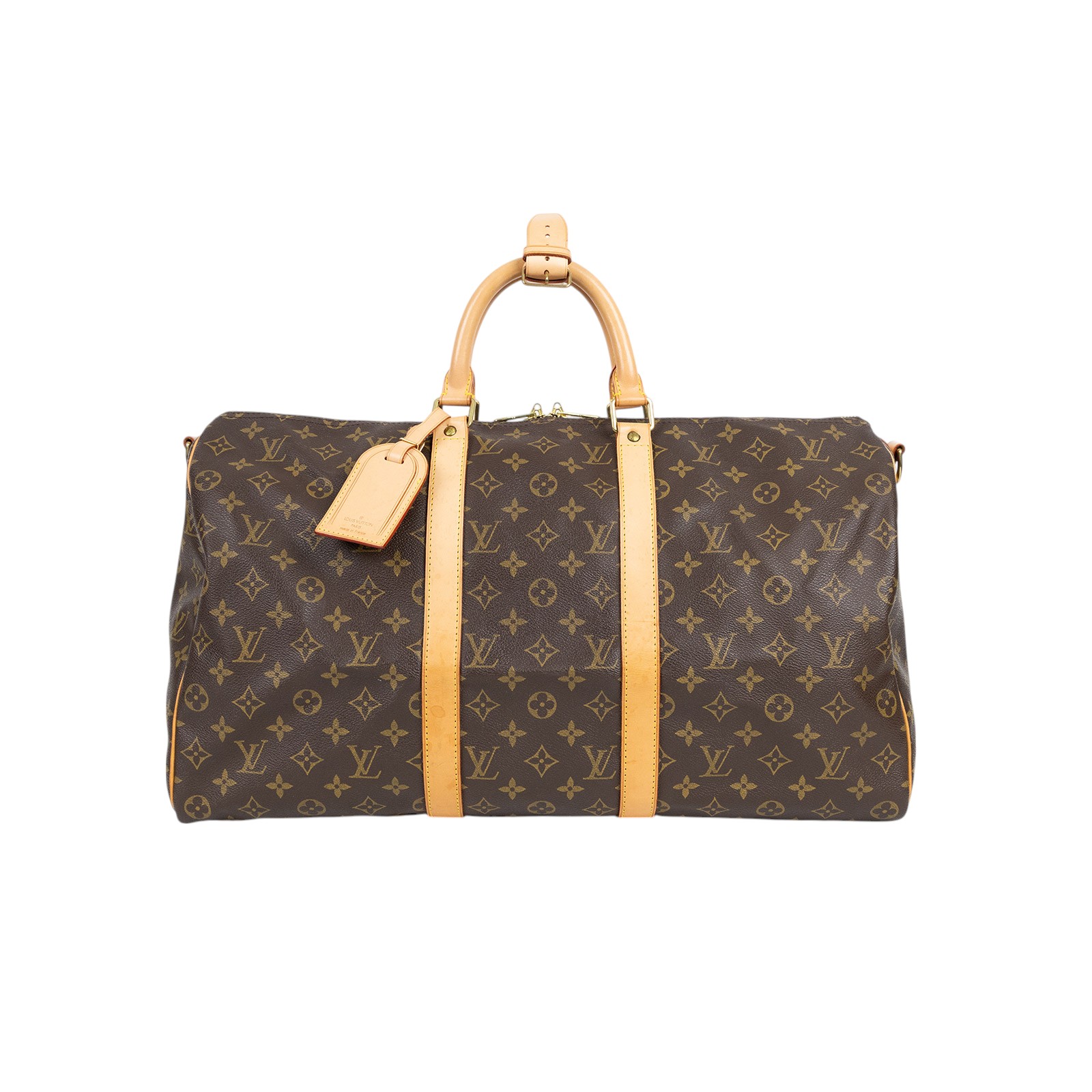 路易威登 LOUIS VUITTON Keepall Bandoulière 50 Monogram經典帆布 波士頓包  旅行袋 M41416  防塵袋/背帶/吊牌