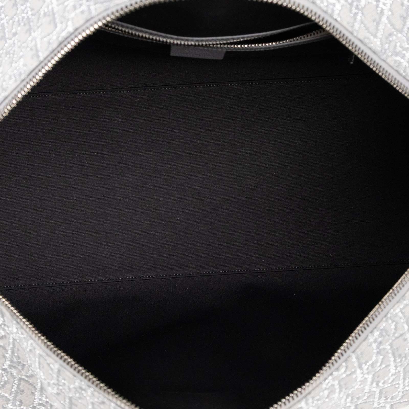 迪奧 CHRISTIAN DIOR Lingot 50 旅行袋 波士頓包 1ADDU120DOS 灰銀OBLIQUE LINGOT行李袋 防塵袋/背帶