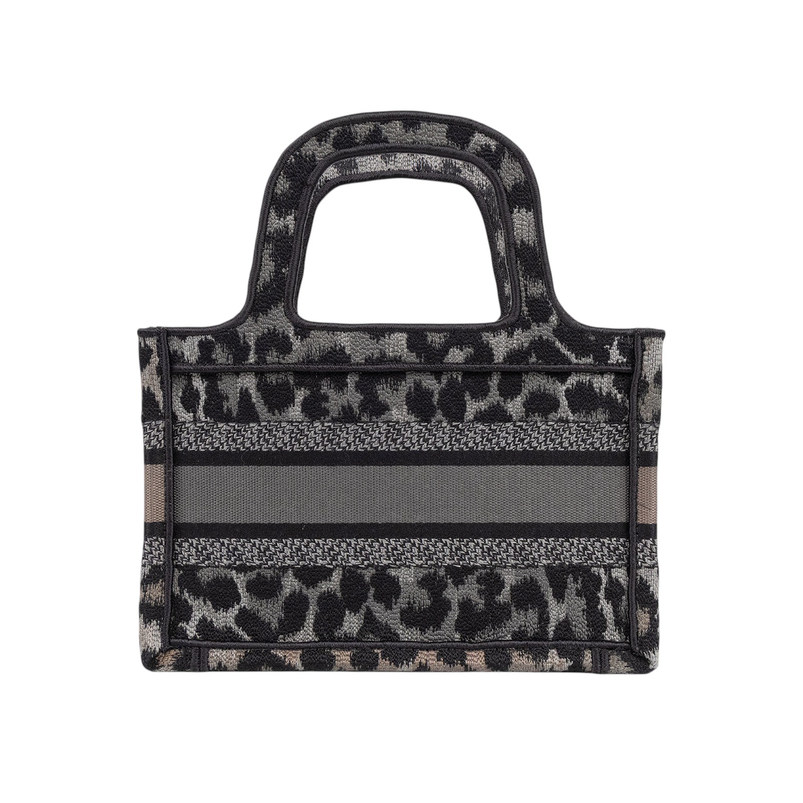 迪奧 CHRISTIAN DIOR Book Tote 迷你 手提 托特包 S5475ZRHM 黑灰豹紋BOOKTOTE手提包MINI 防塵袋