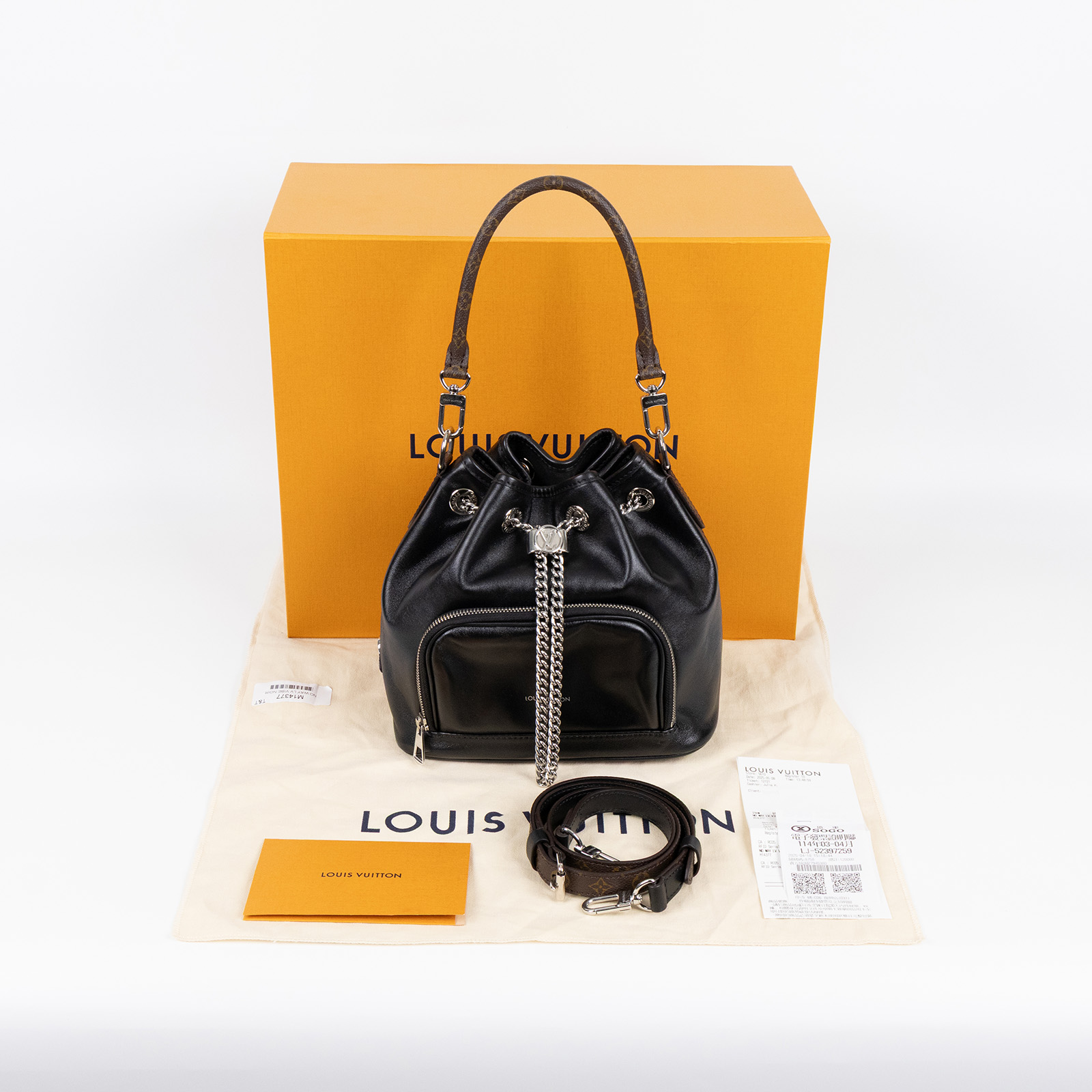 路易威登 LOUIS VUITTON No Way Vibe 手提 水桶包 M14377 晶片款  原廠盒子/防塵袋/背帶/購買證明/發票